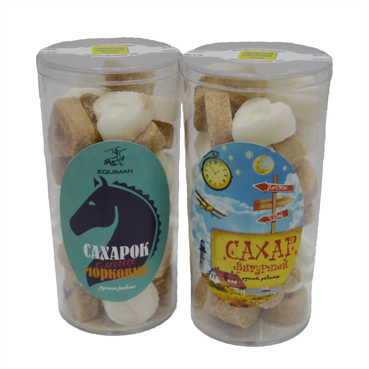 Лакомство "Сахарок" белый/тростниковый в тубе, 140 г  арт. 3587