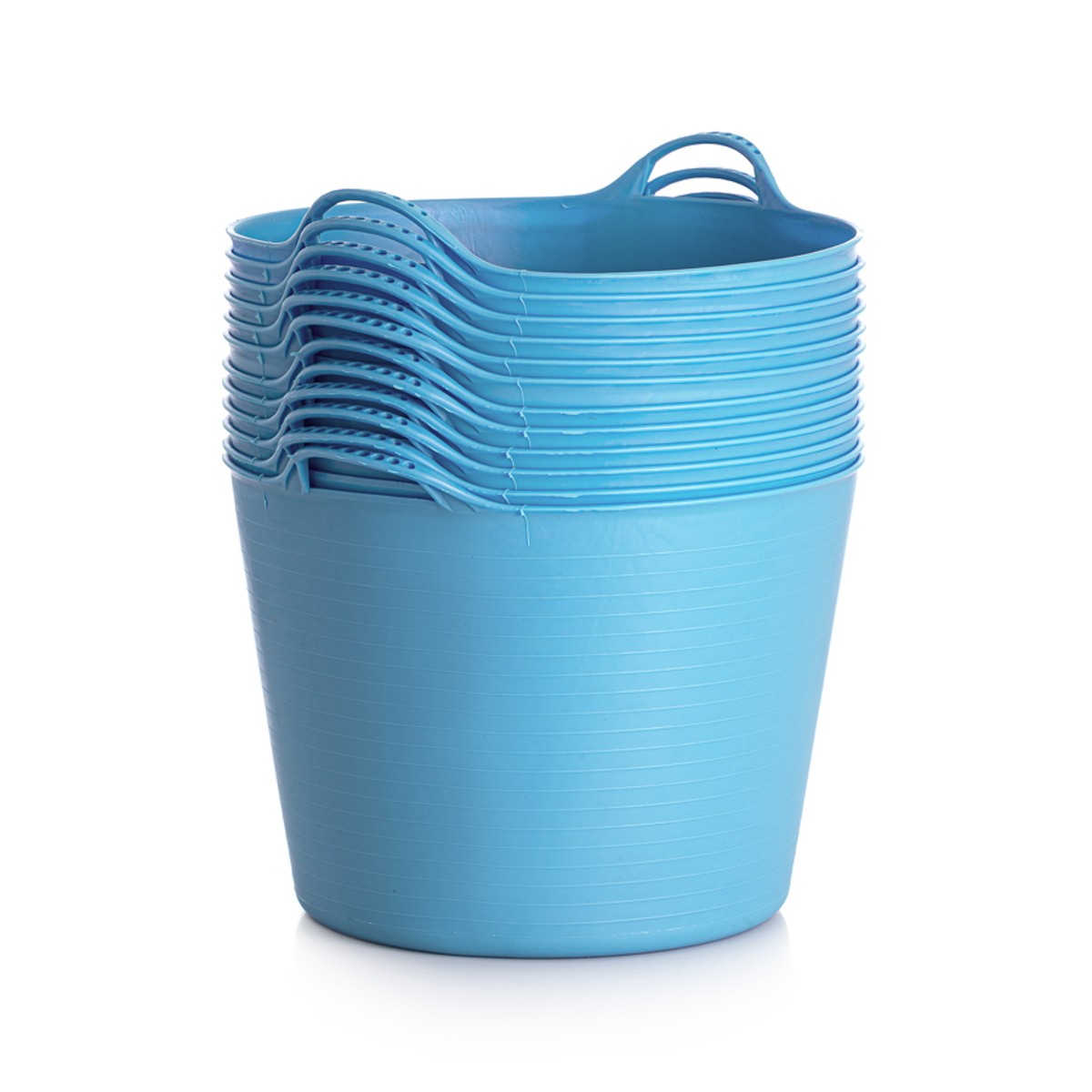 Тазик для лошади "Farmer" с двумя ручками 40 л, резинопластик Тазик для лошади "Farmer" с двумя ручками 40 л, резинопластик