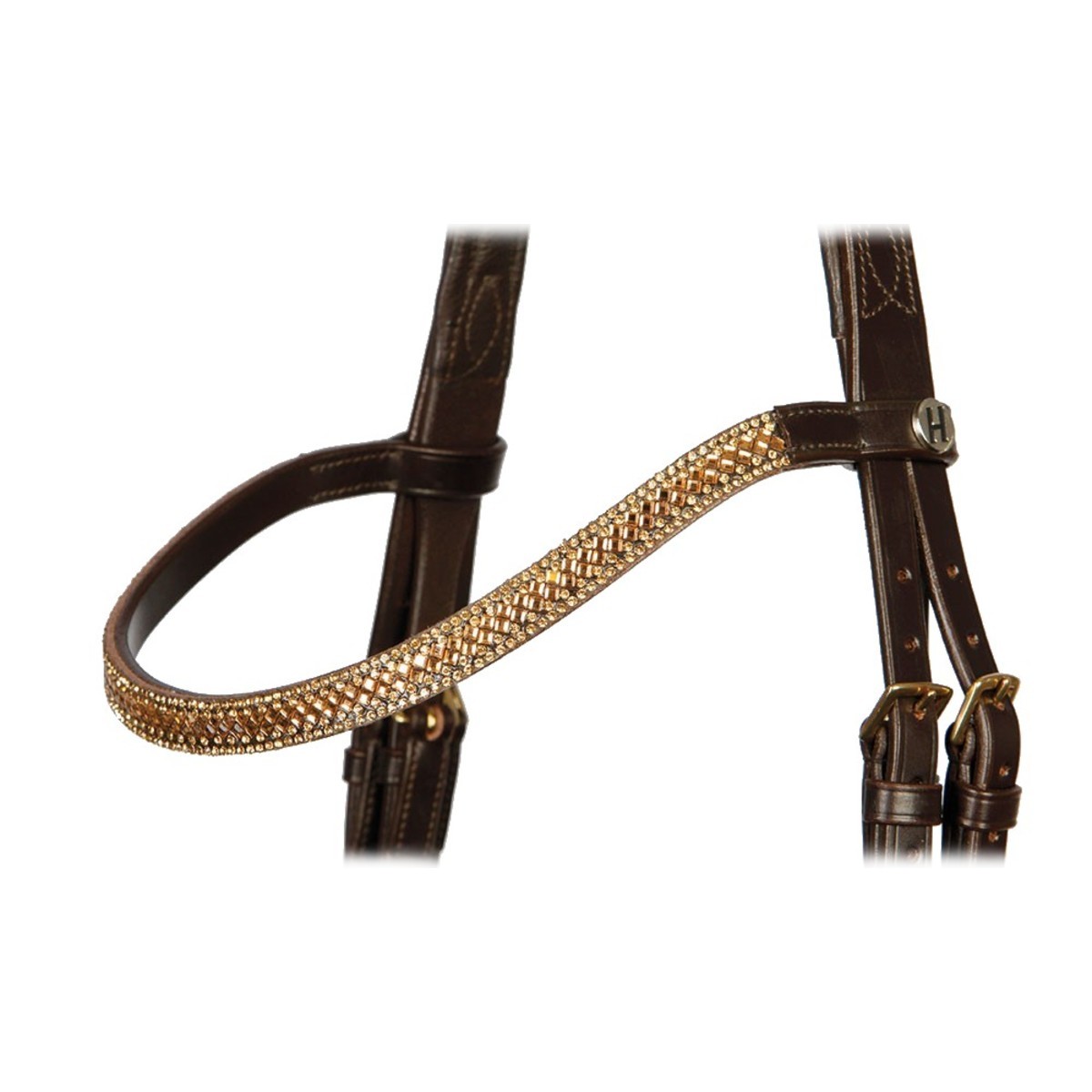 Оголовье трензельное "Metallic Brass" Оголовье трензельное "Metallic Brass"