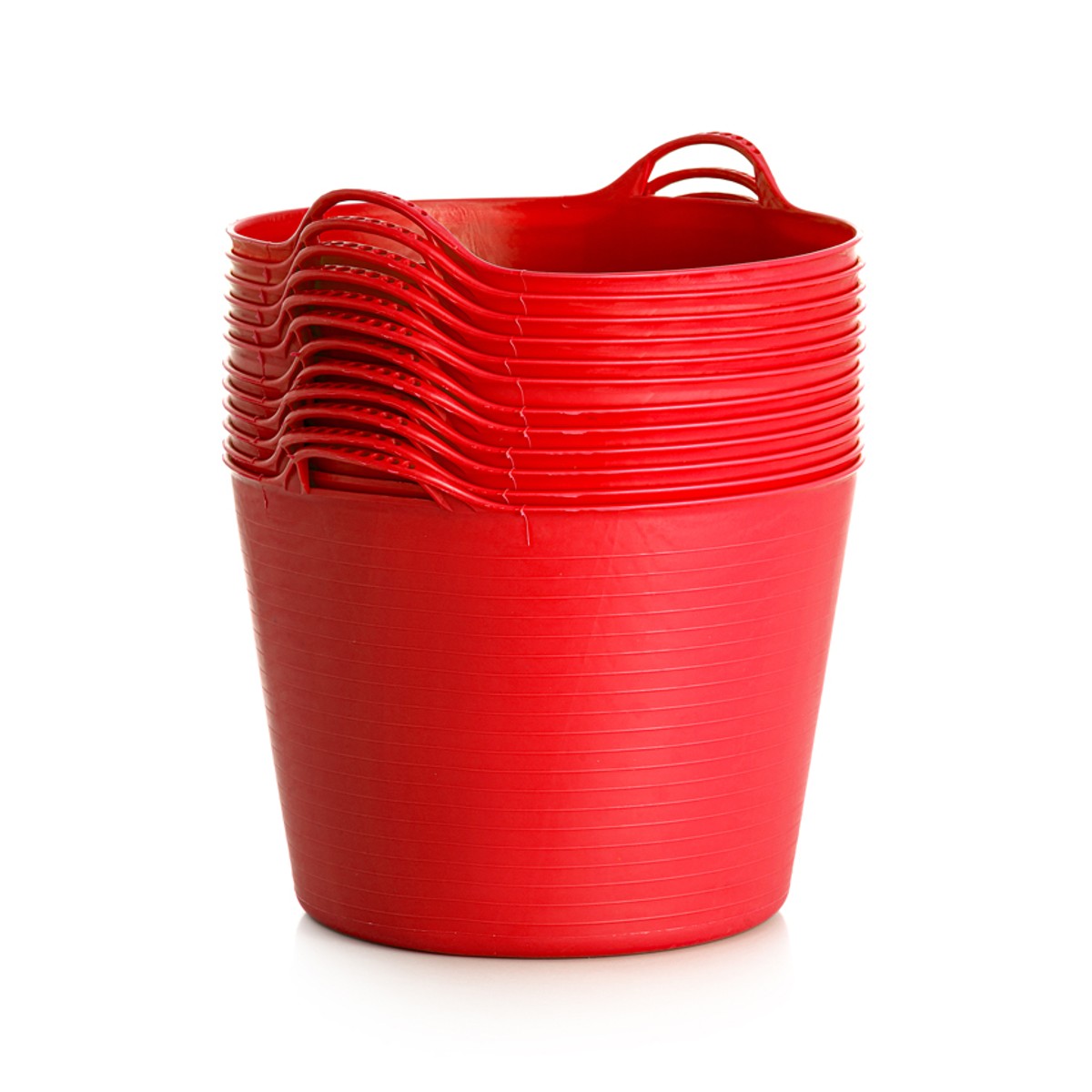 Тазик для лошади "Farmer" с двумя ручками 40 л, резинопластик