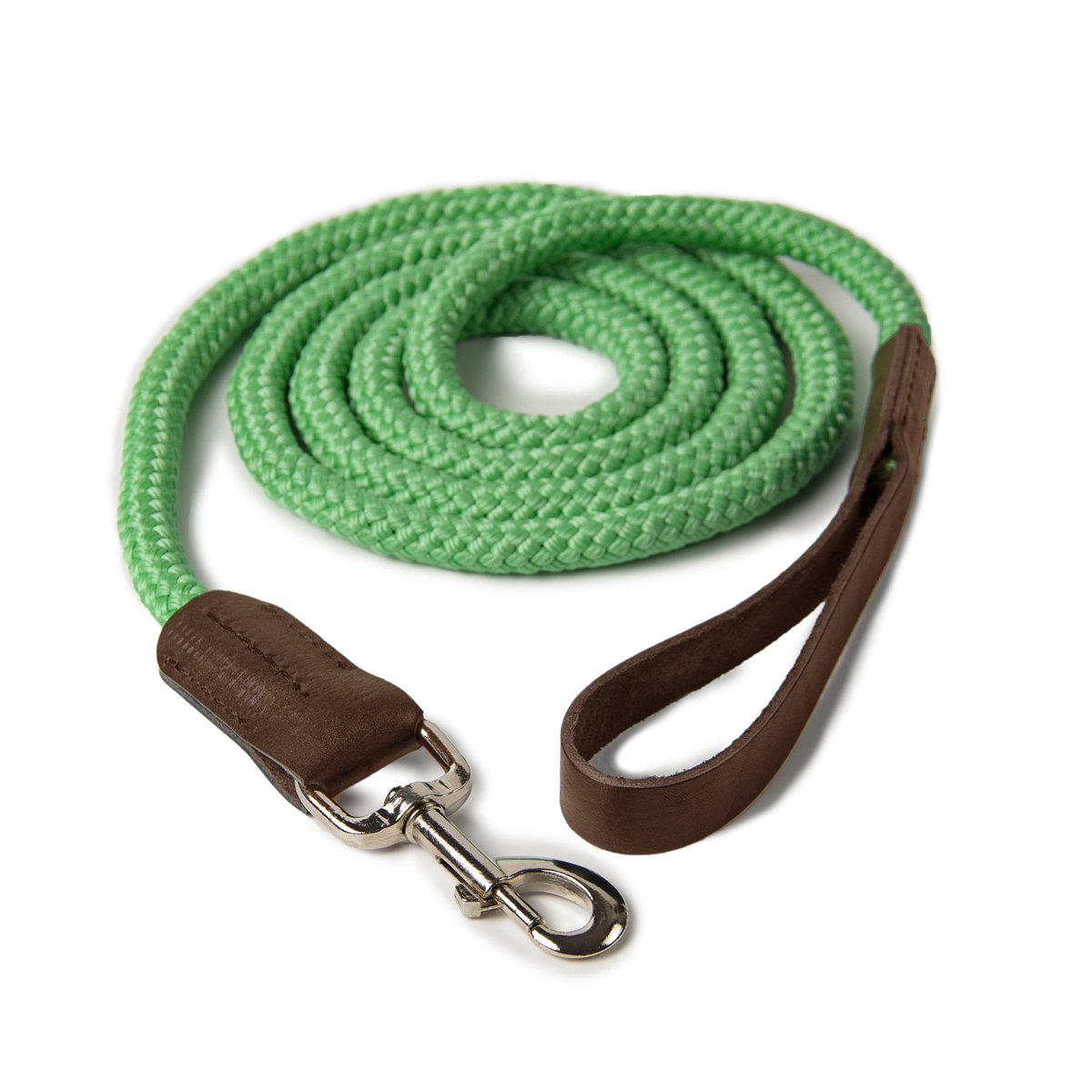 Чумбур нейлоновый TAYGA с кожаной ручкой