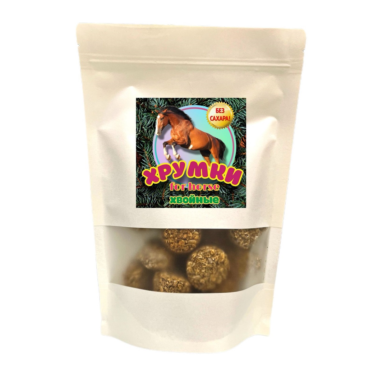 Лакомство для лошади "Хрумки" 380 г.