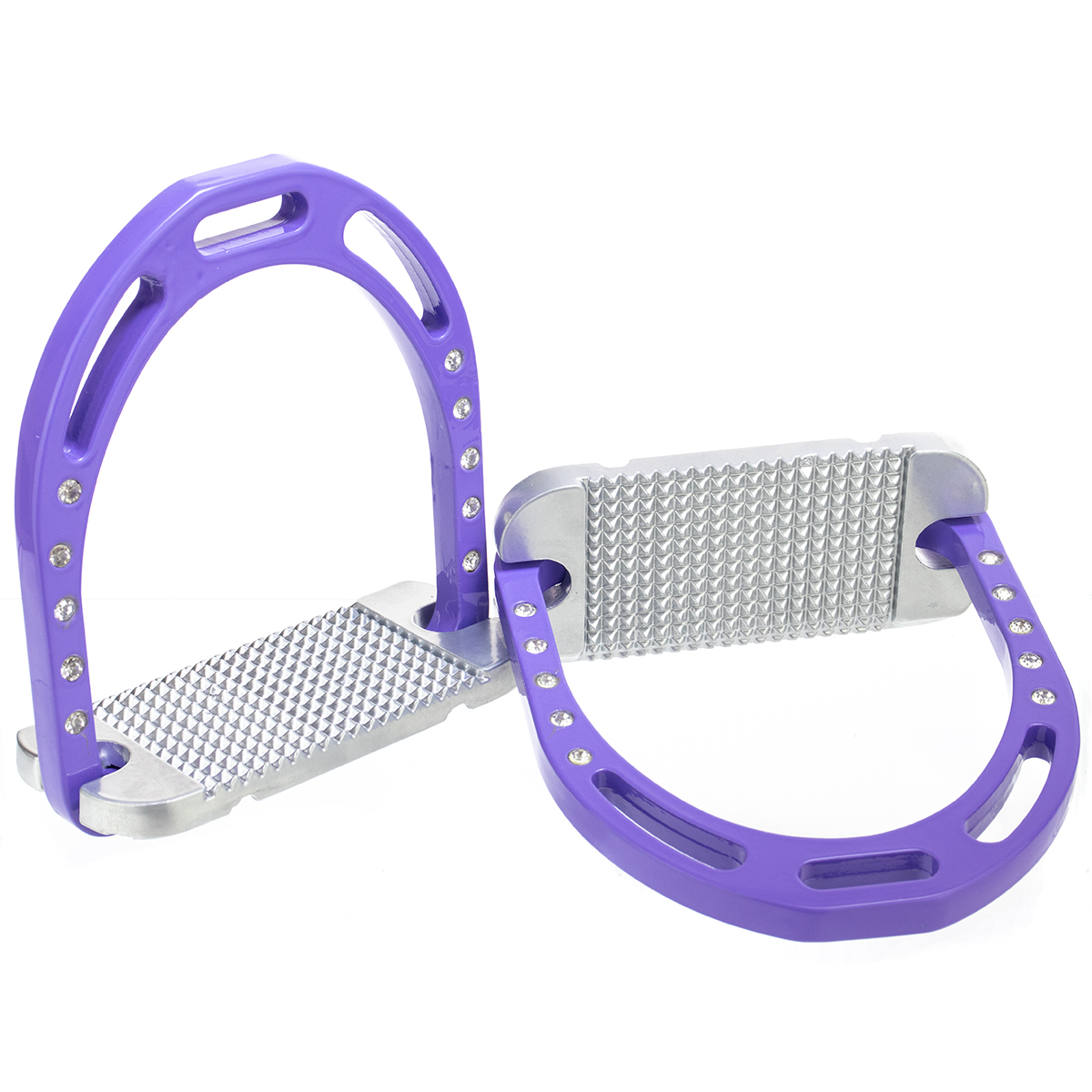 Стремена алюминиевые стремена со стразами "EQUIMAN", пара