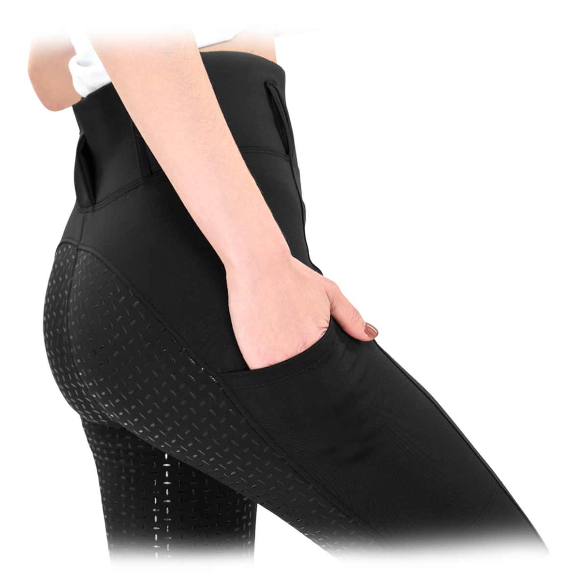 Лосины женские зимние "EQUIMAN" для верховой езды с полной силиконовой леей 