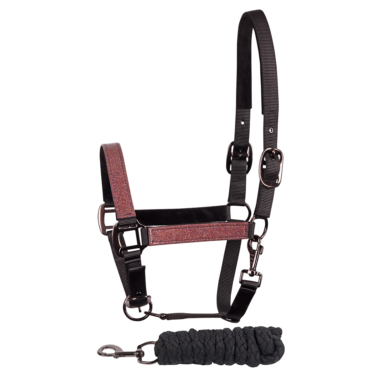 Комплект (недоуздок+чумбур) Harry's Horse "Metallic II" Комплект (недоуздок+чумбур) Harry's Horse "Metallic II"