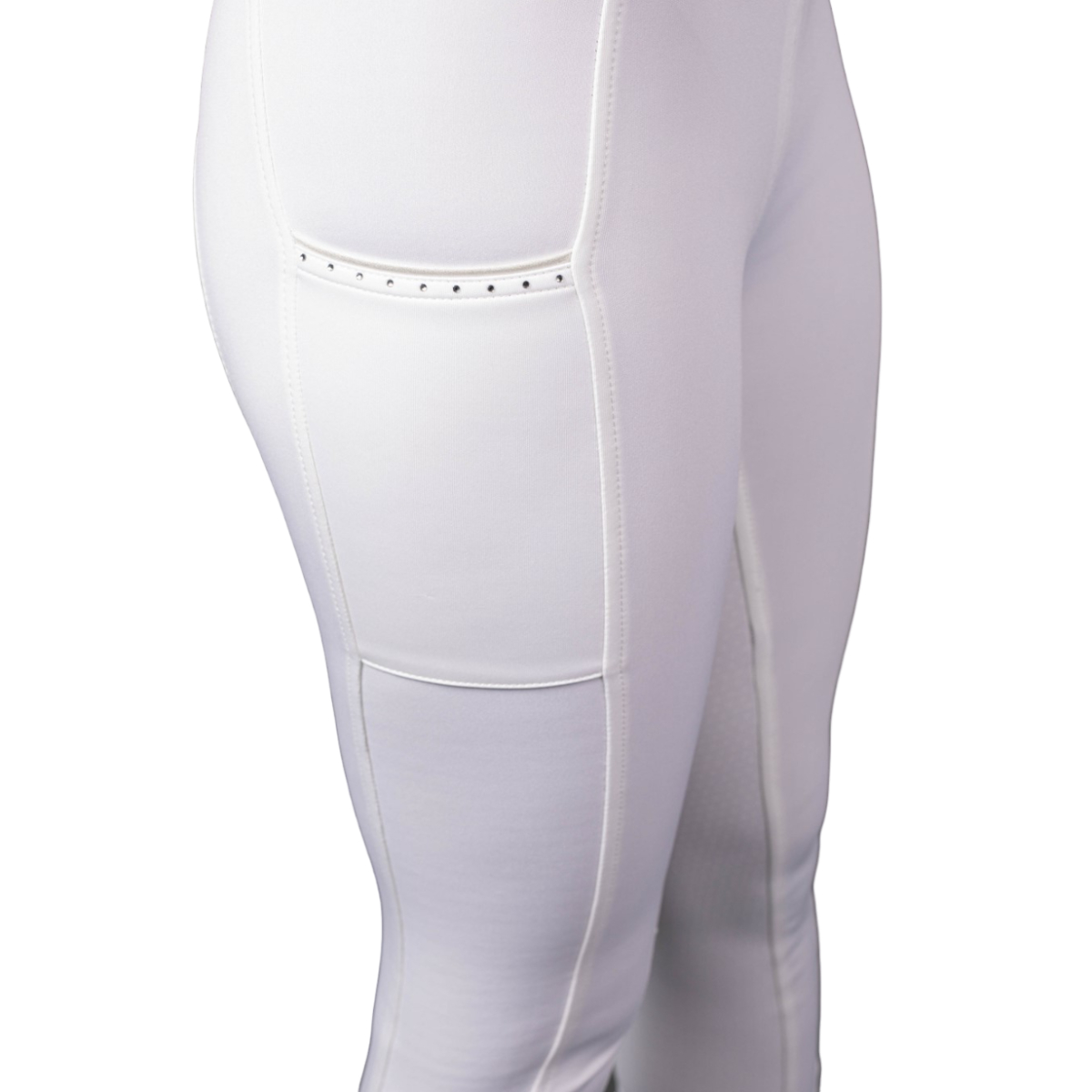 Лосины женские для верховой езды Equitights EQS Silver с полной силиконовой леей