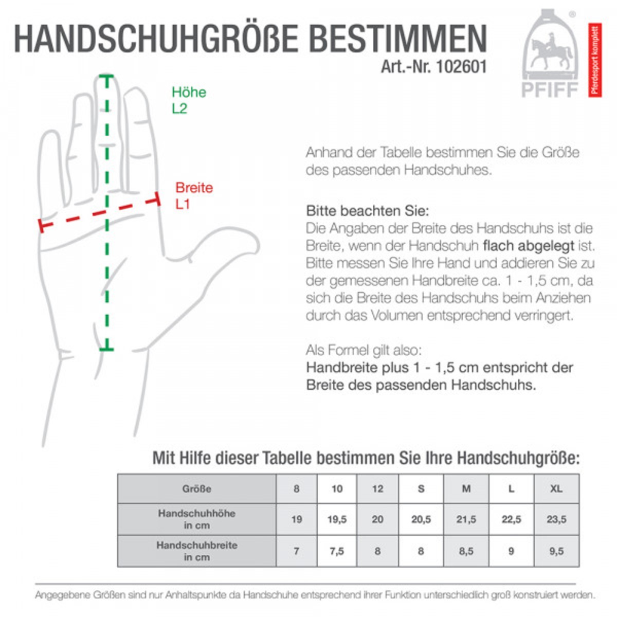 Перчатки "Pfiff TWIN-COLOR" для верховой езды, пара