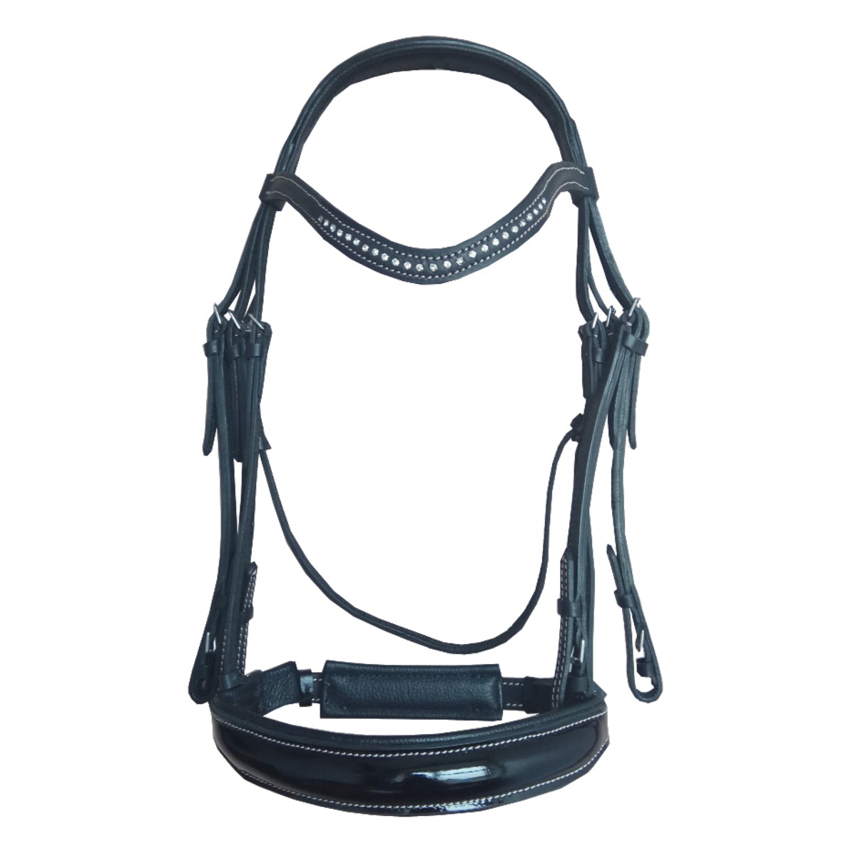 Оголовье мундштучное со стразами Оголовье мундштучное со стразами