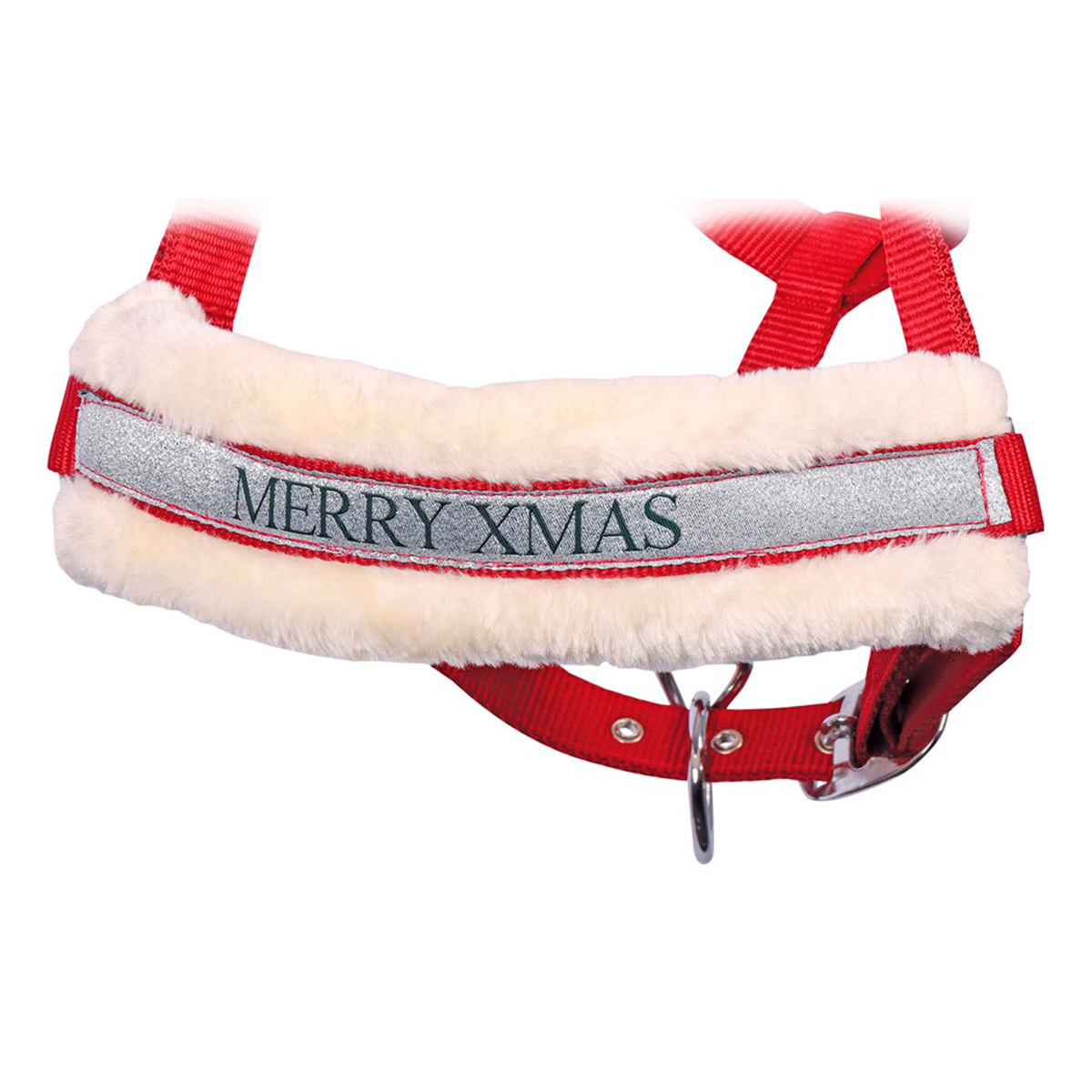 Комплект (недоуздок с мехом+чумбур) Harry's Horse "Lyrics Christmas"