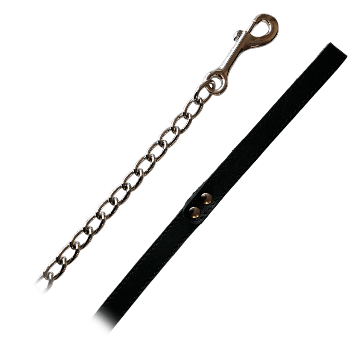 Чумбур выводной кожаный с цепочкой Чумбур выводной кожаный с цепочкой