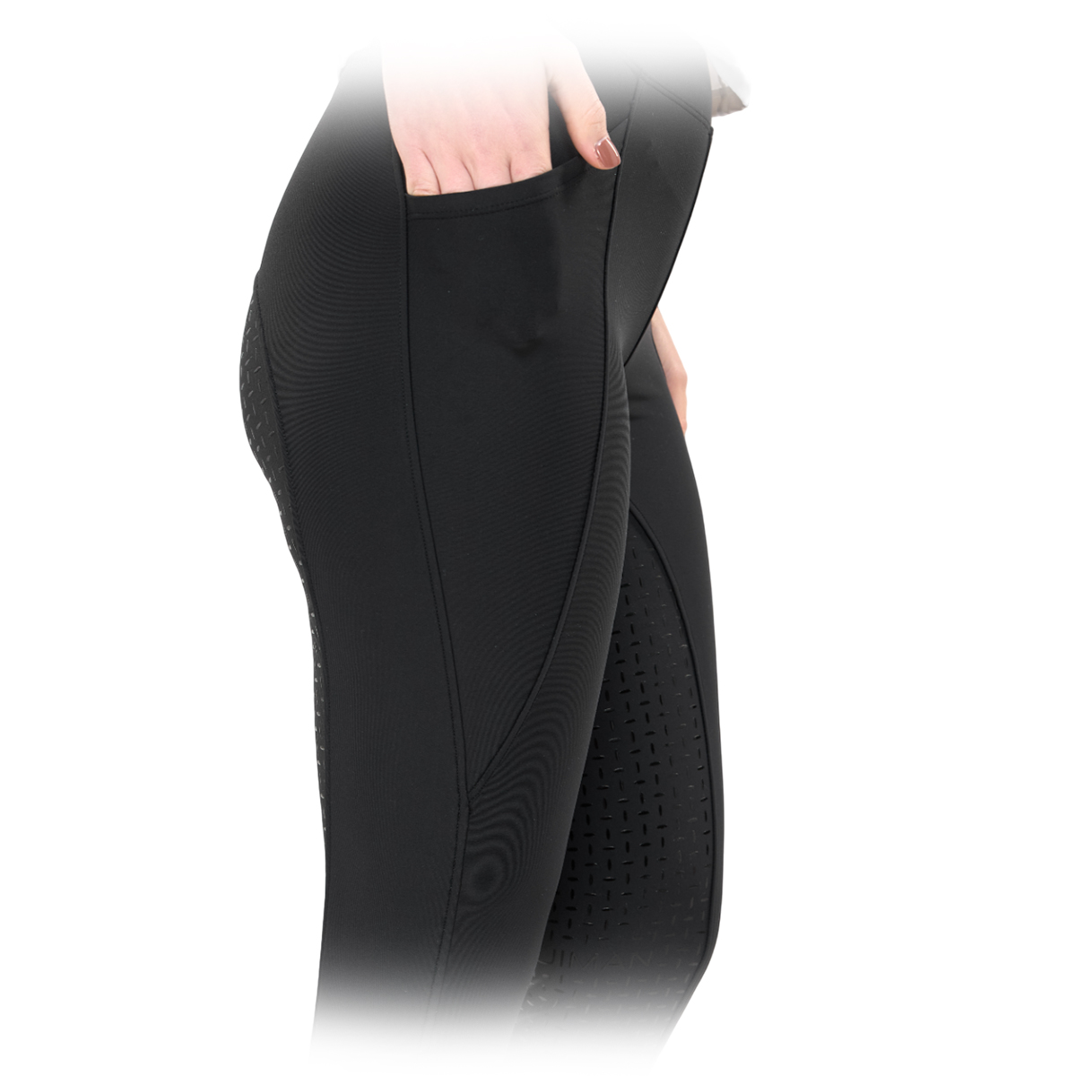 Лосины женские "EQUIMAN" для верховой езды с полной силиконовой леей 