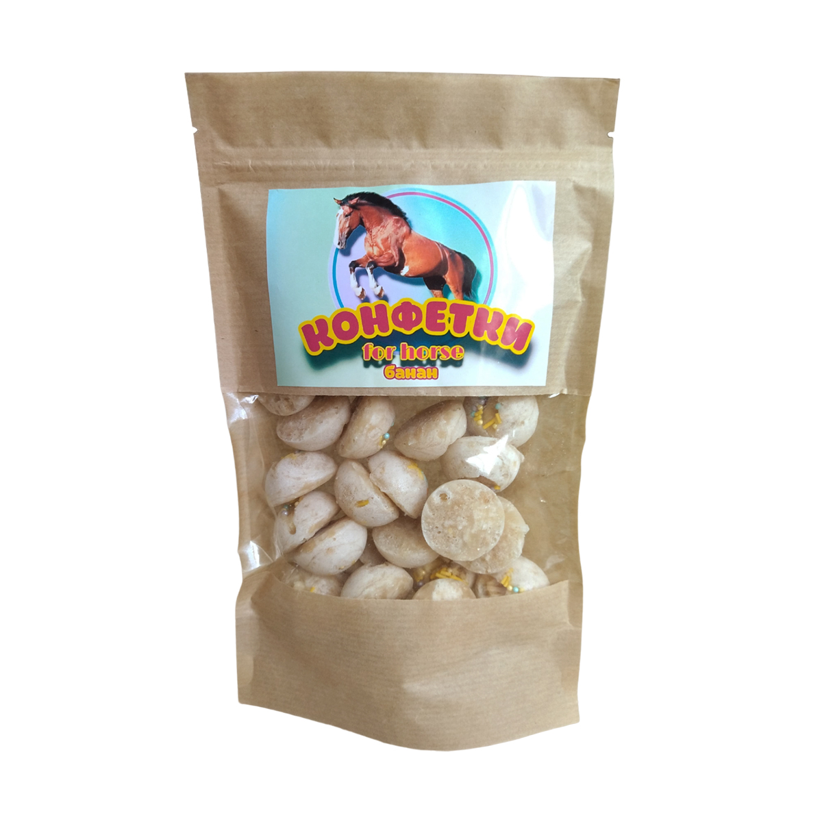 Конфетки для лошади "Банан" 200 г. Конфетки для лошади "Банан" 200 г.