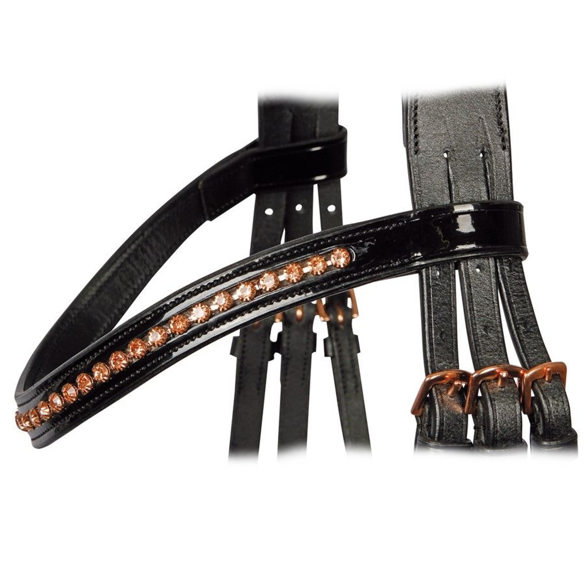 Оголовье трензельное "CHIQUE ROSEGOLD" Оголовье трензельное "CHIQUE ROSEGOLD"