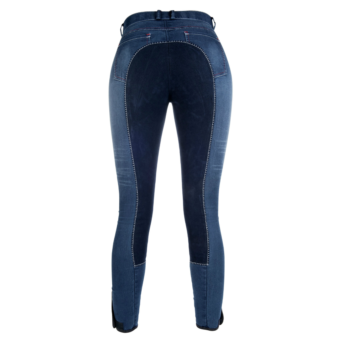 Бриджи джинсовые "HKM Summer Denim" для верховой езды с полной леей 