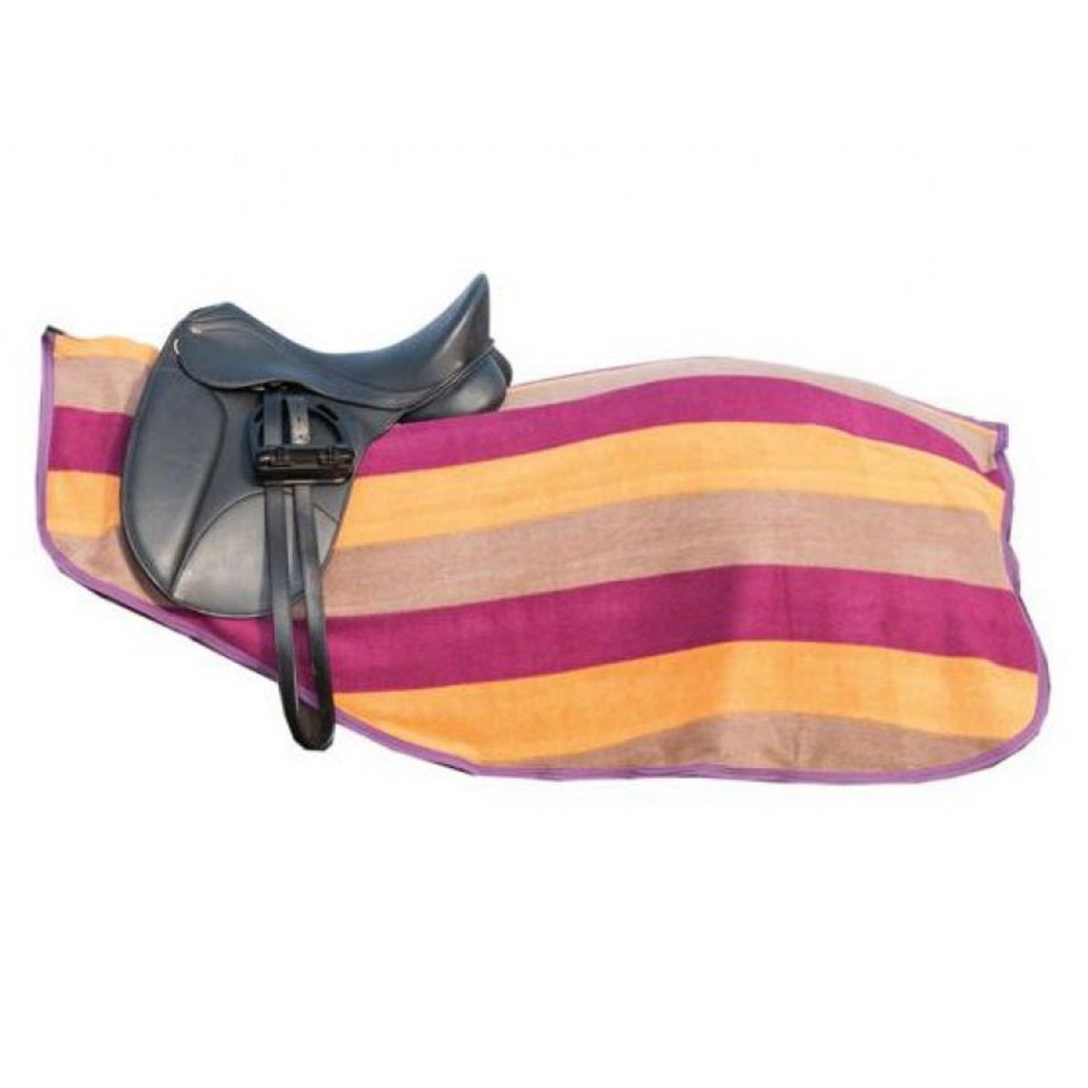 Полупопона флисовая HKM Colour Stripes для лошади Полупопона флисовая HKM Colour Stripes для лошади