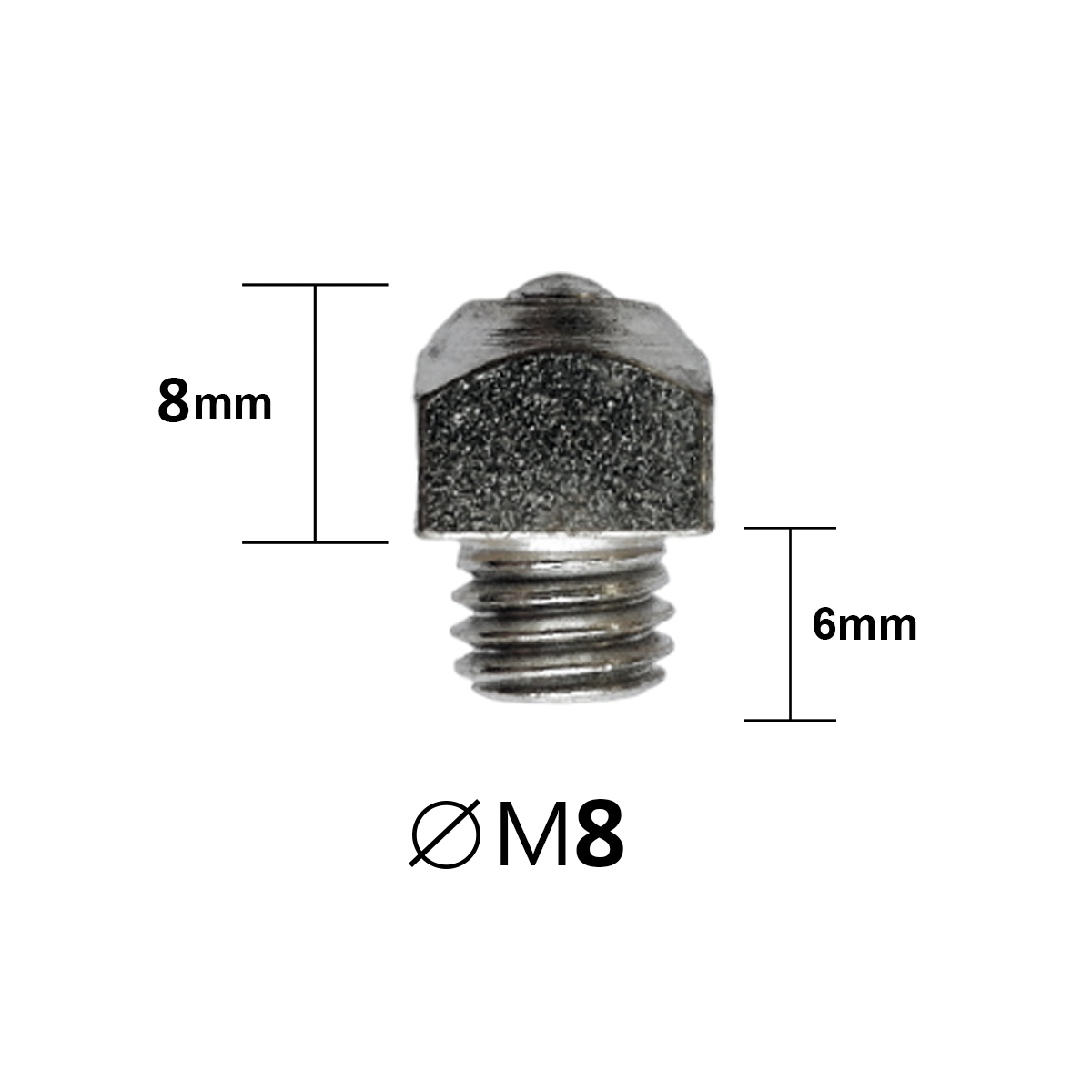 Шипы для подков М8 с победитовой вставкой, шт