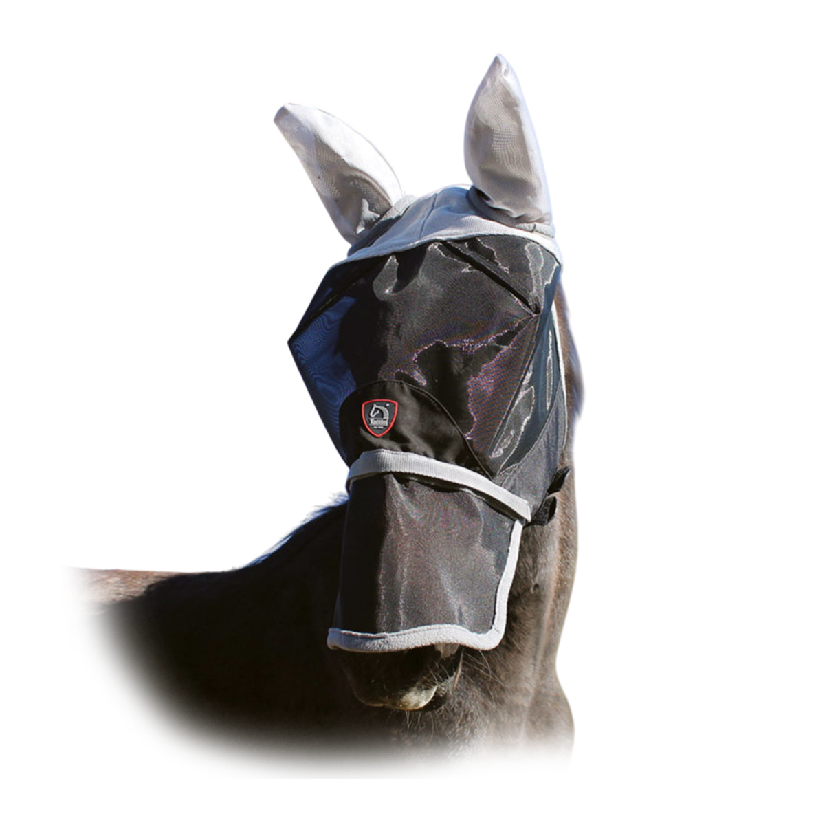 Маска от насекомых Tattini для лошади со съемной носовой частью Маска от насекомых Tattini для лошади со съемной носовой частью