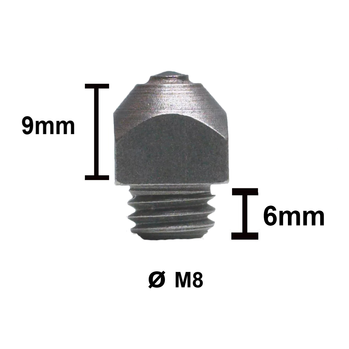 Шипы для подков М8 с победитовой вставкой, шт