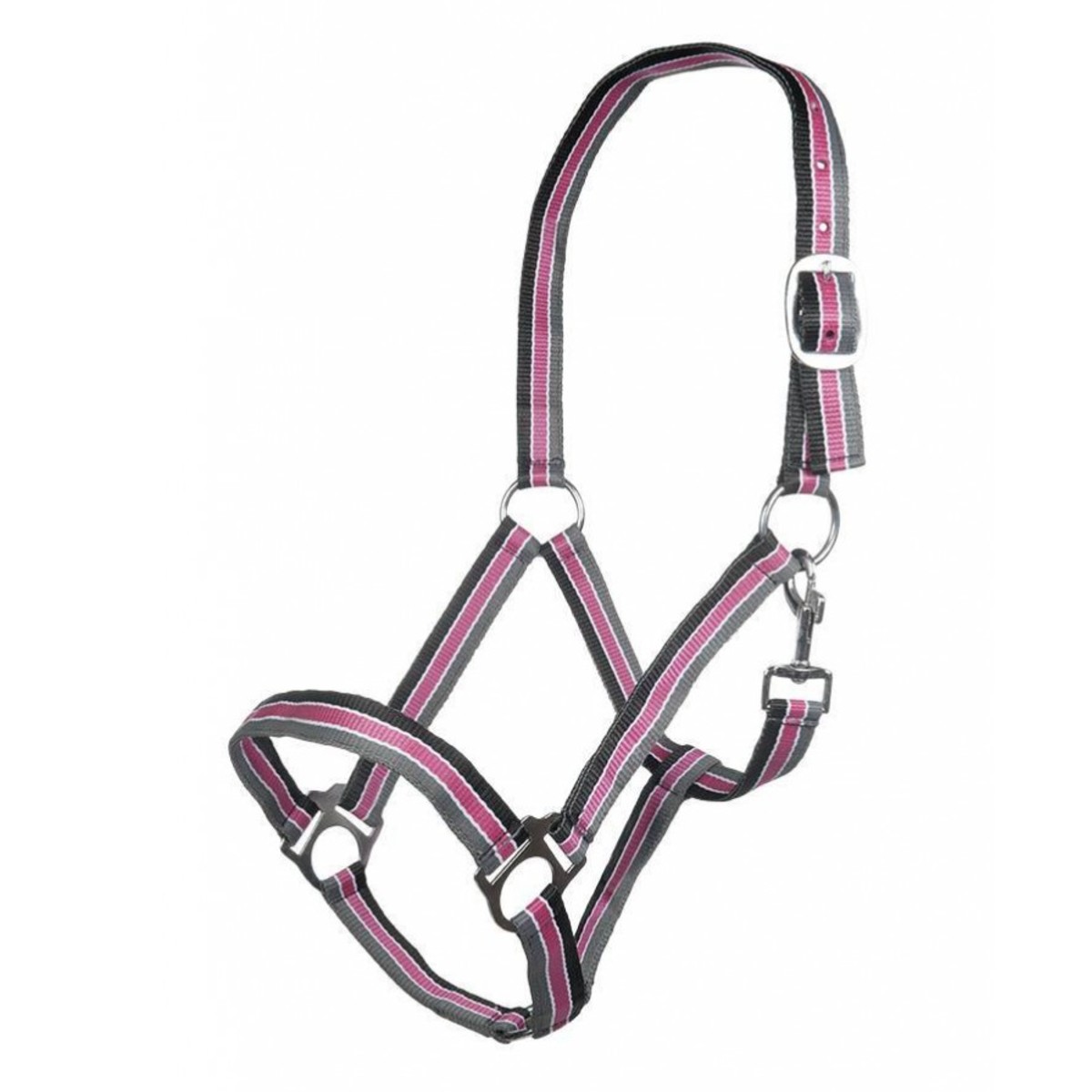 Недоуздок нейлоновый  в полоску "Genf"