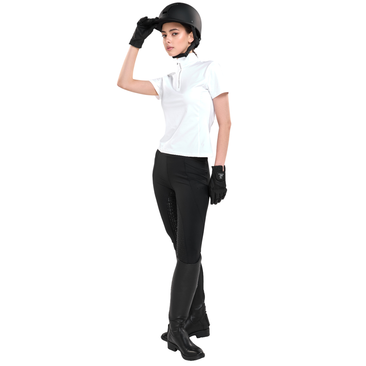Лосины женские "EQUIMAN" для верховой езды с полной силиконовой леей 