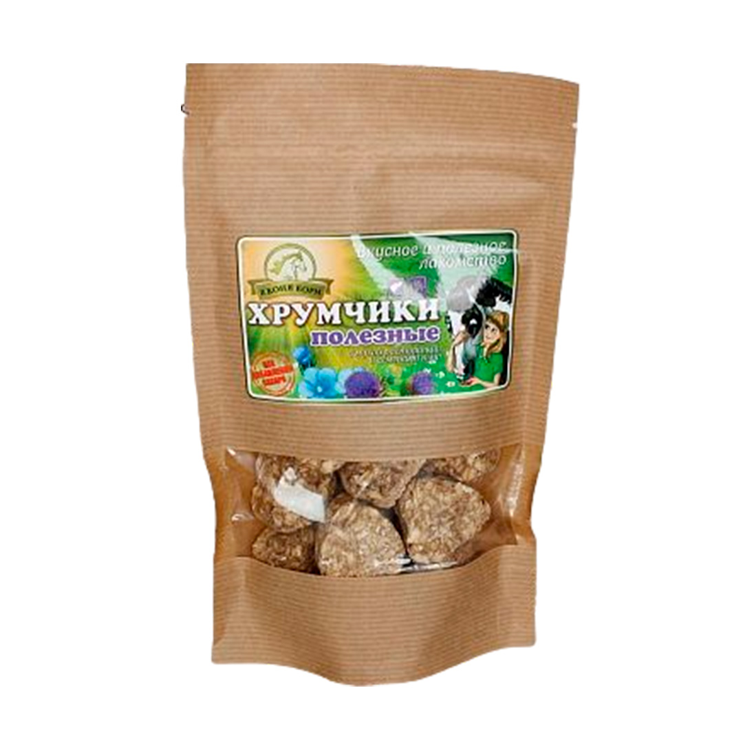 Лакомство для лошади Хрумчики "Полезные" 150 г. Лакомство для лошади Хрумчики "Полезные" 150 г.