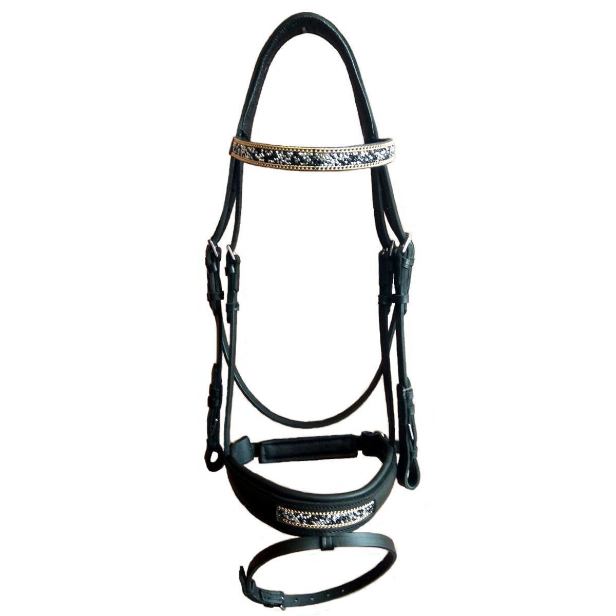 Оголовье трензельное с кристаллами Оголовье трензельное с кристаллами