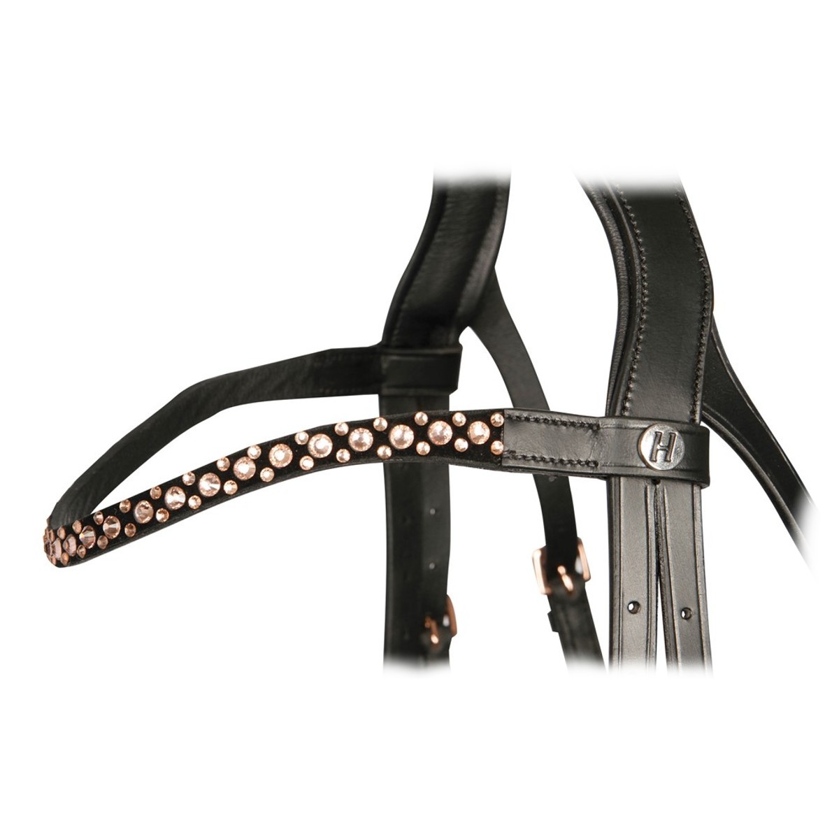 Оголовье трензельное "Rosegold Royal" Оголовье трензельное "Rosegold Royal"