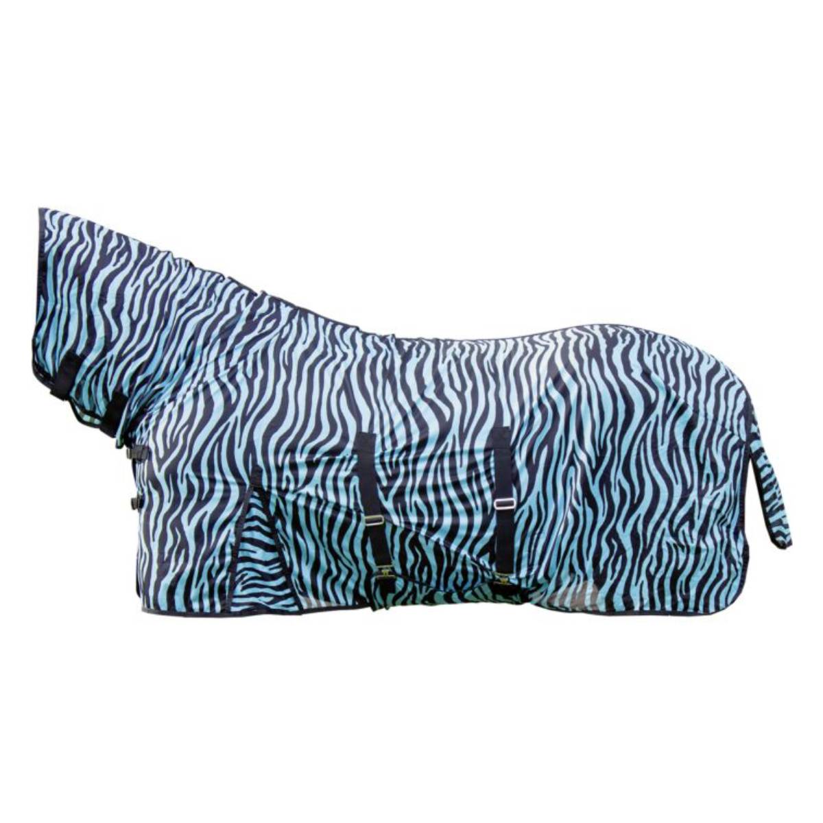 Попона противомоскитная HKM "Zebra Aqua" для лошади Попона противомоскитная HKM "Zebra Aqua" для лошади