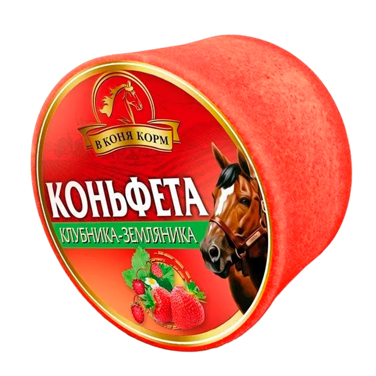 Лакомство для лошади Коньфета "Клубника" 620 г.