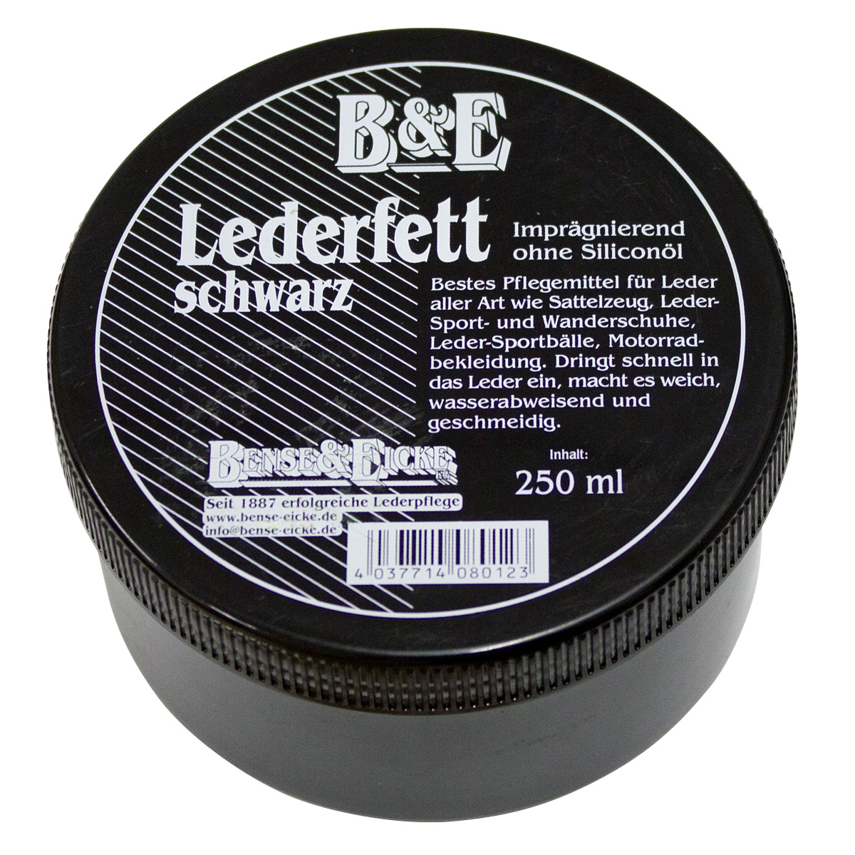 Бальзам "Bense & Eicke" для амуниции черный 250 мл