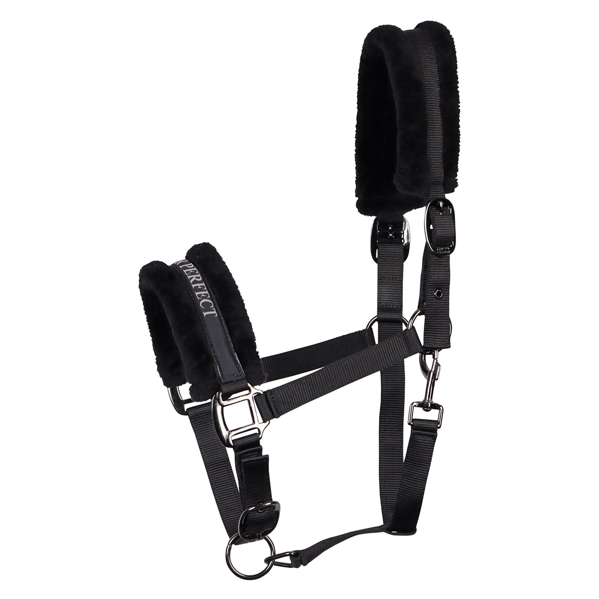 Недоуздок с мехом Harry's Horse "Lyrics Black"