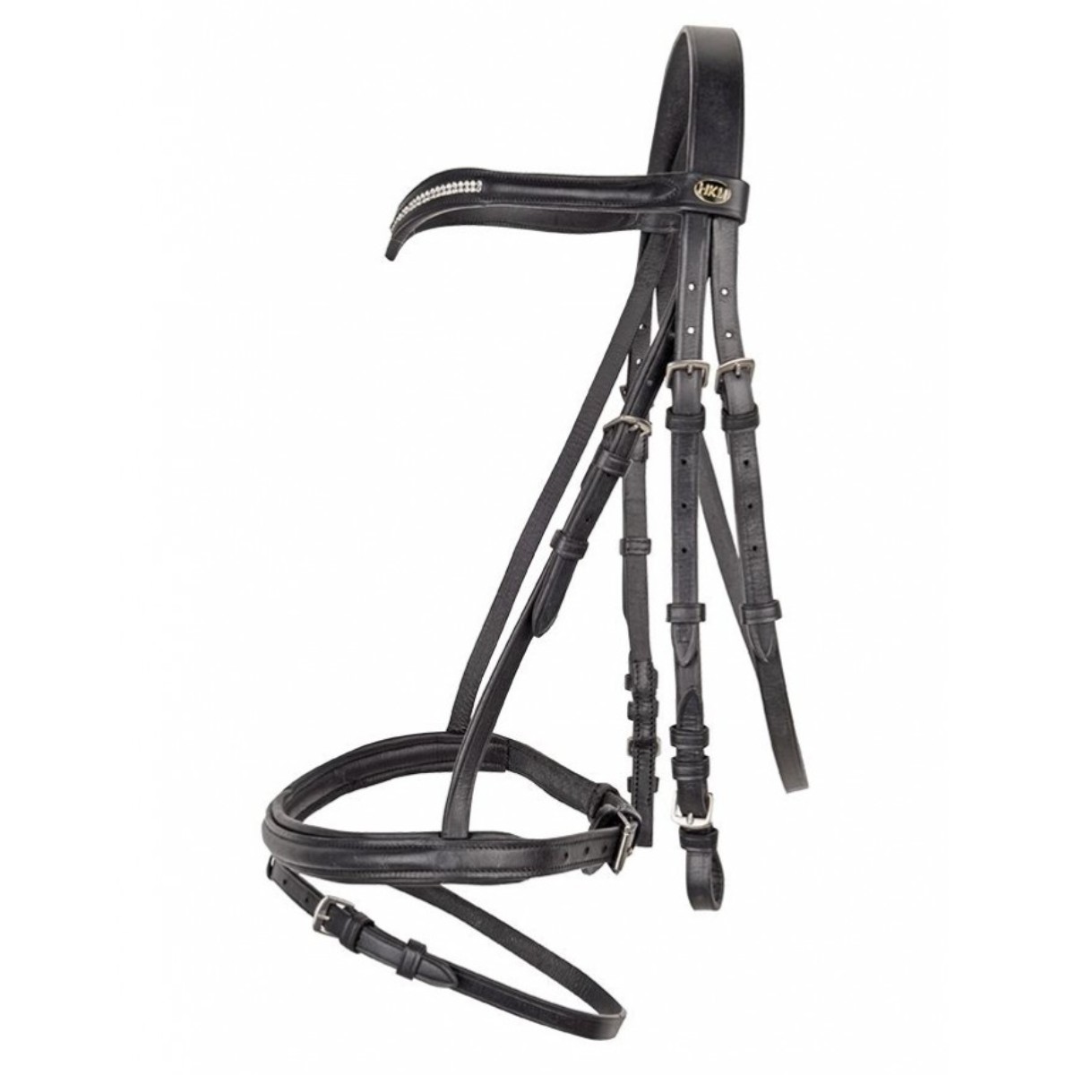 Оголовье трензельное НКМ со стразами Оголовье трензельное НКМ со стразами