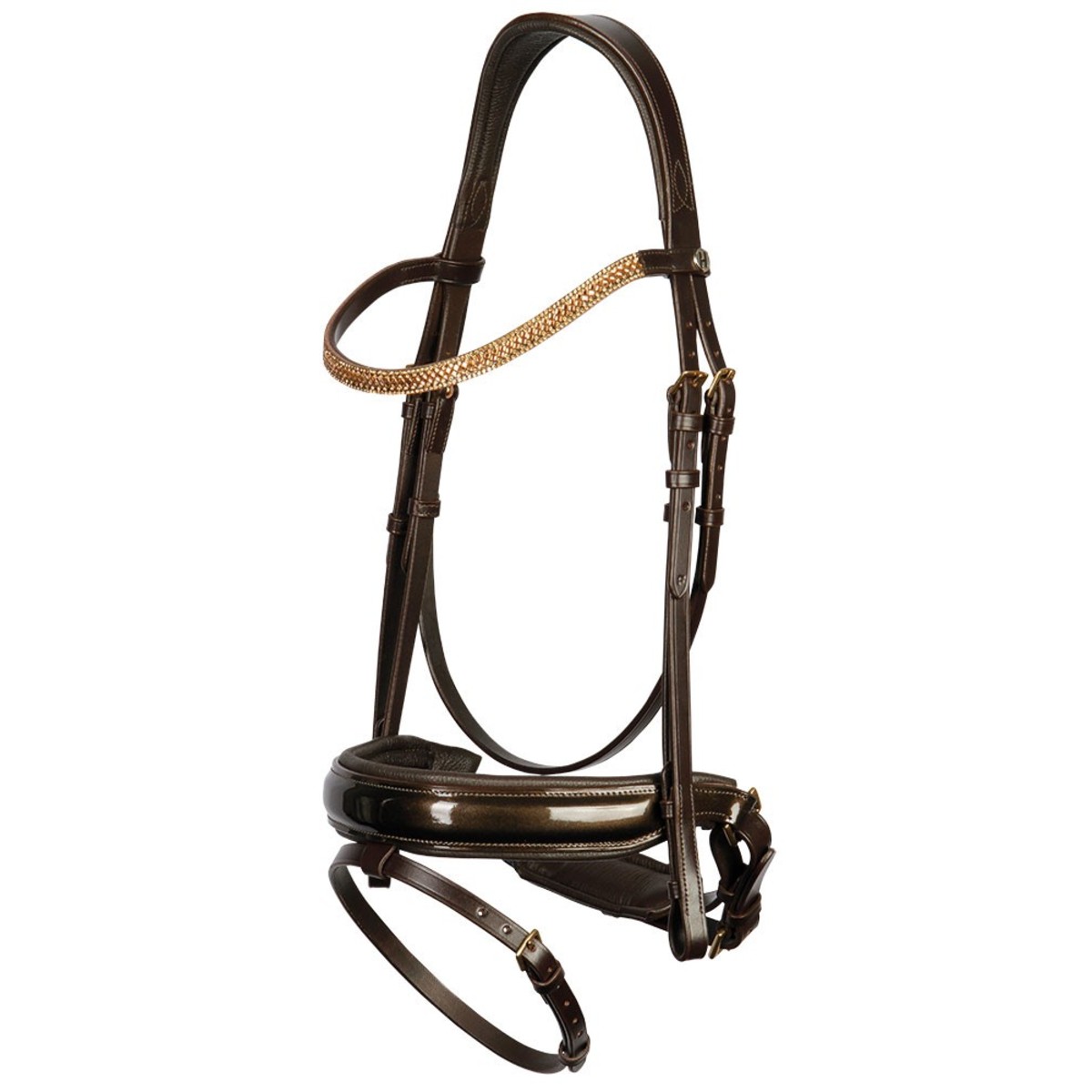 Оголовье трензельное "Metallic Brass" Оголовье трензельное "Metallic Brass"