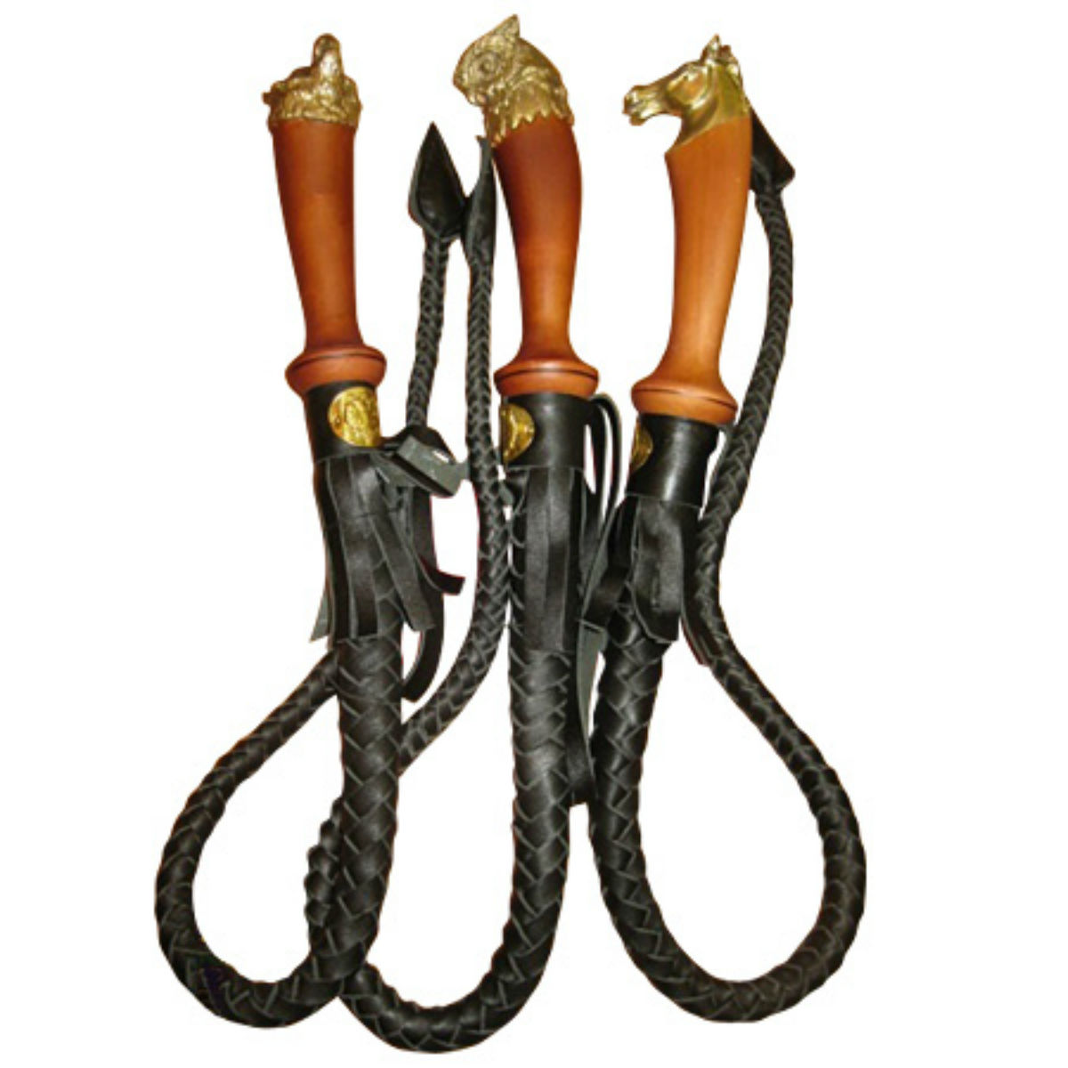 Нагайка с латунной фигурой