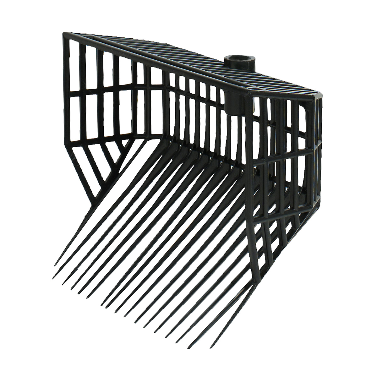 Вилы пластиковые глубокие с металлической ручкой