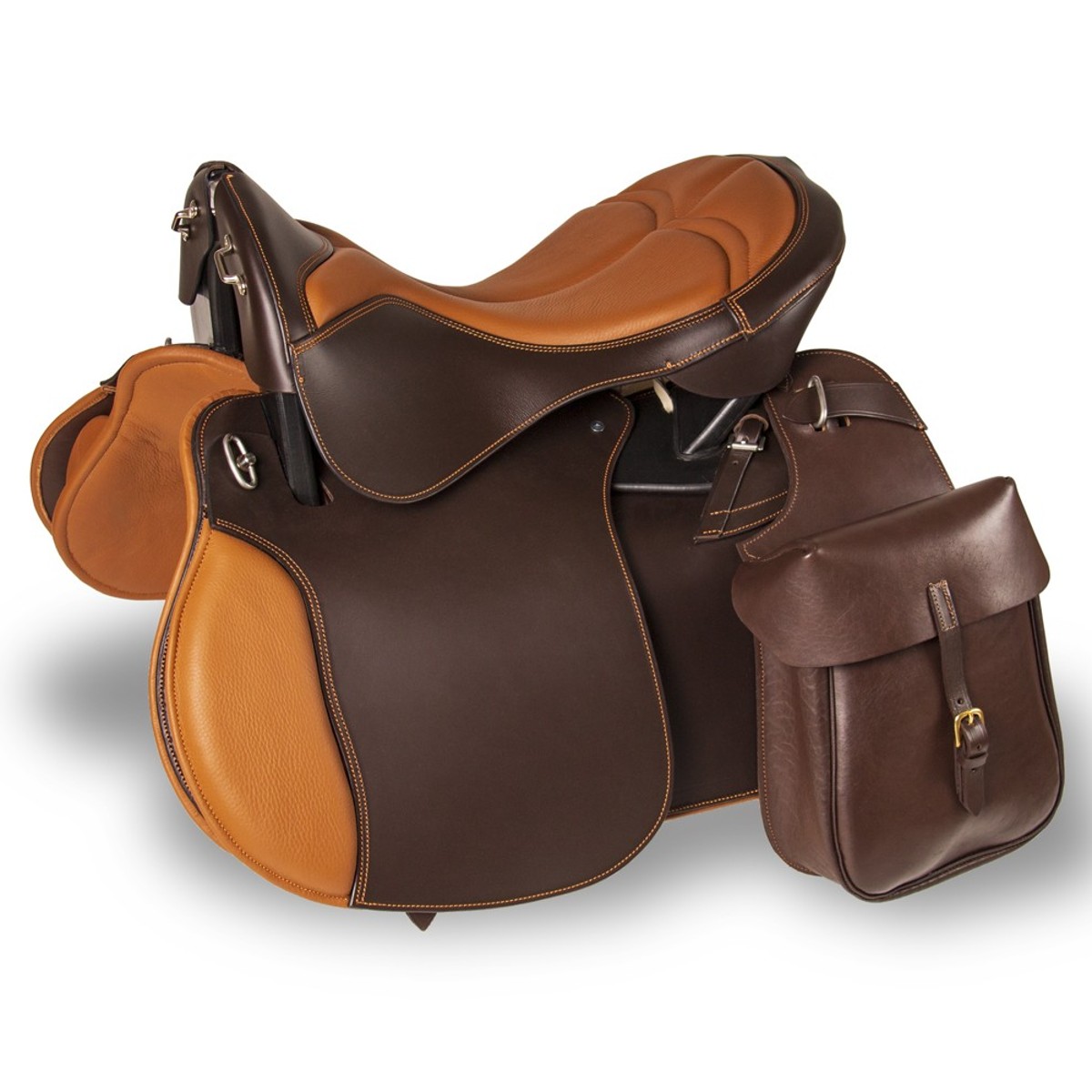 Седло прогулочное "Престиж" в комплекте с переметными сумками