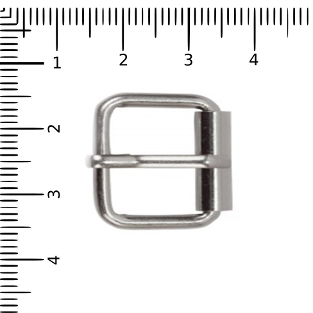 Пряжка стальная 16 мм с роликом Farmer, никель, NP-0318