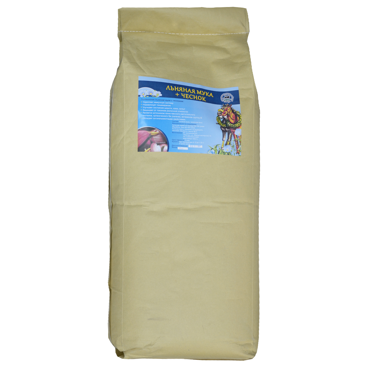 Мука льняная + чеснок, 15 кг Мука льняная + чеснок, 15 кг