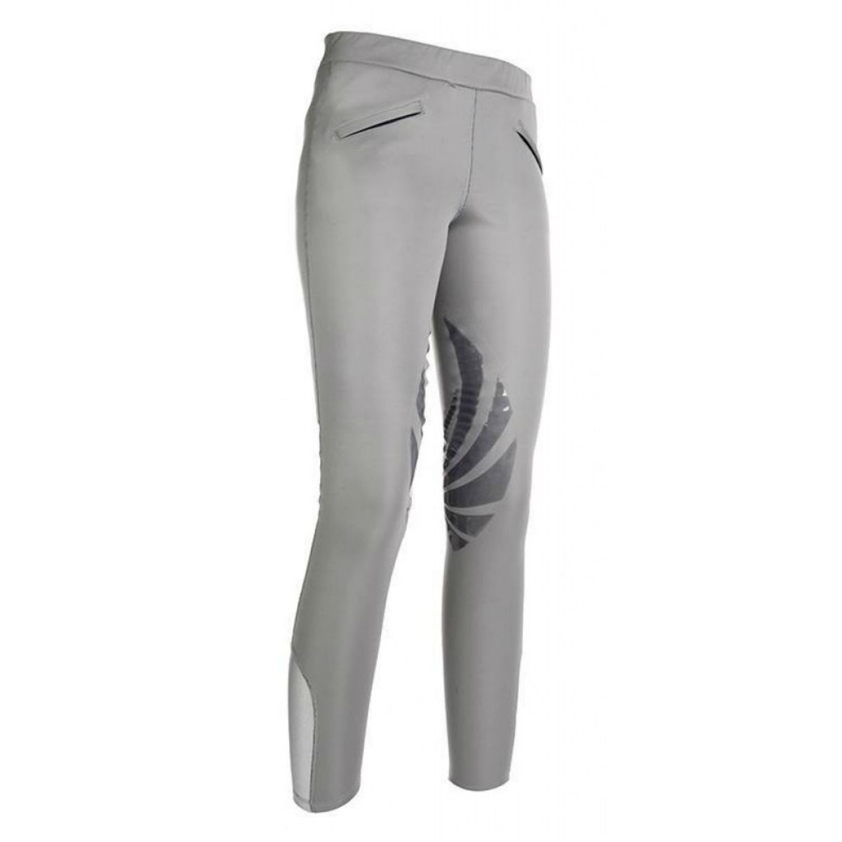 Бриджи женские без молнии с силиконовой коленной леей "Heat" для верховой езды 