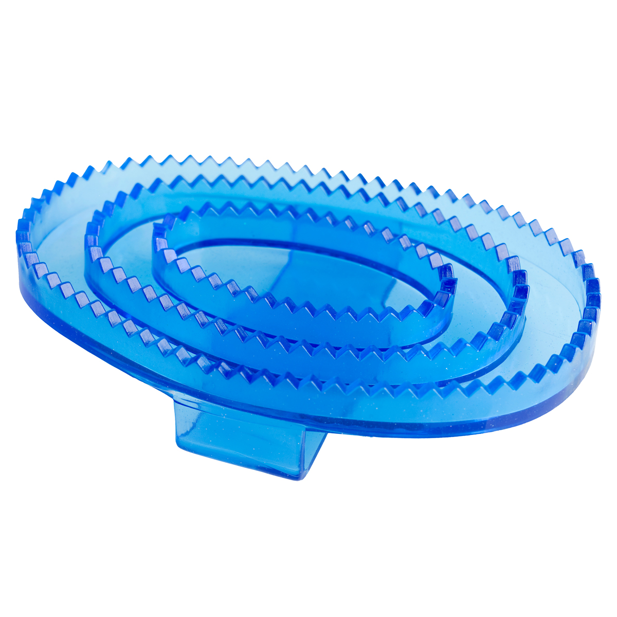 Скребница  резиновая овальная для лошади