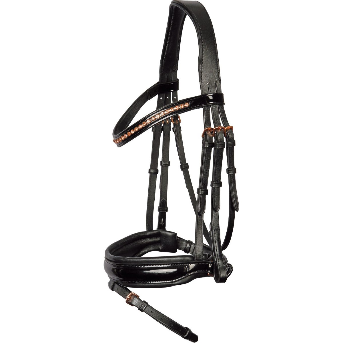 Оголовье трензельное "CHIQUE ROSEGOLD" Оголовье трензельное "CHIQUE ROSEGOLD"