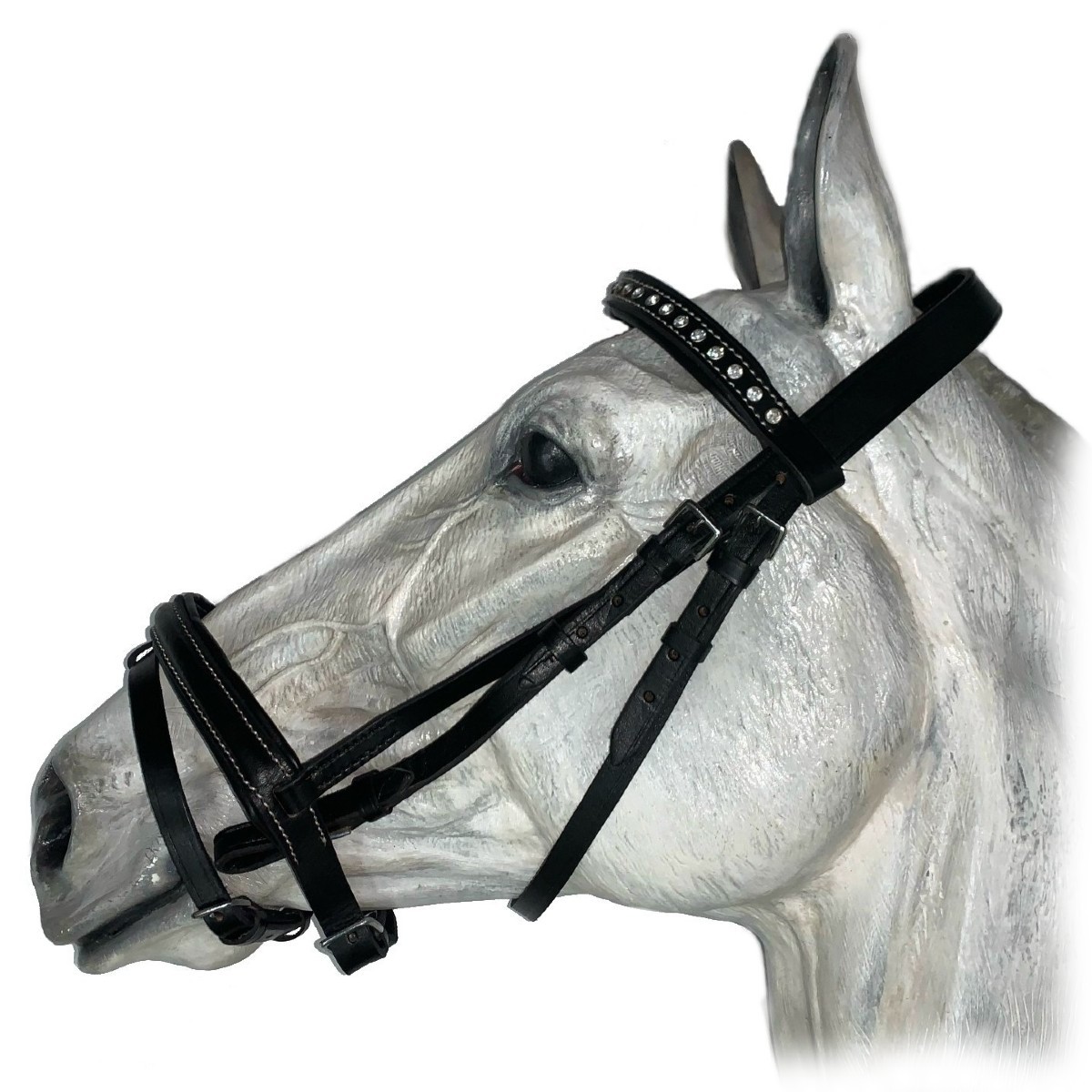 Оголовье трензельное "Equiman" со стразами. АКЦИЯ! Старая цена - 5550 руб.