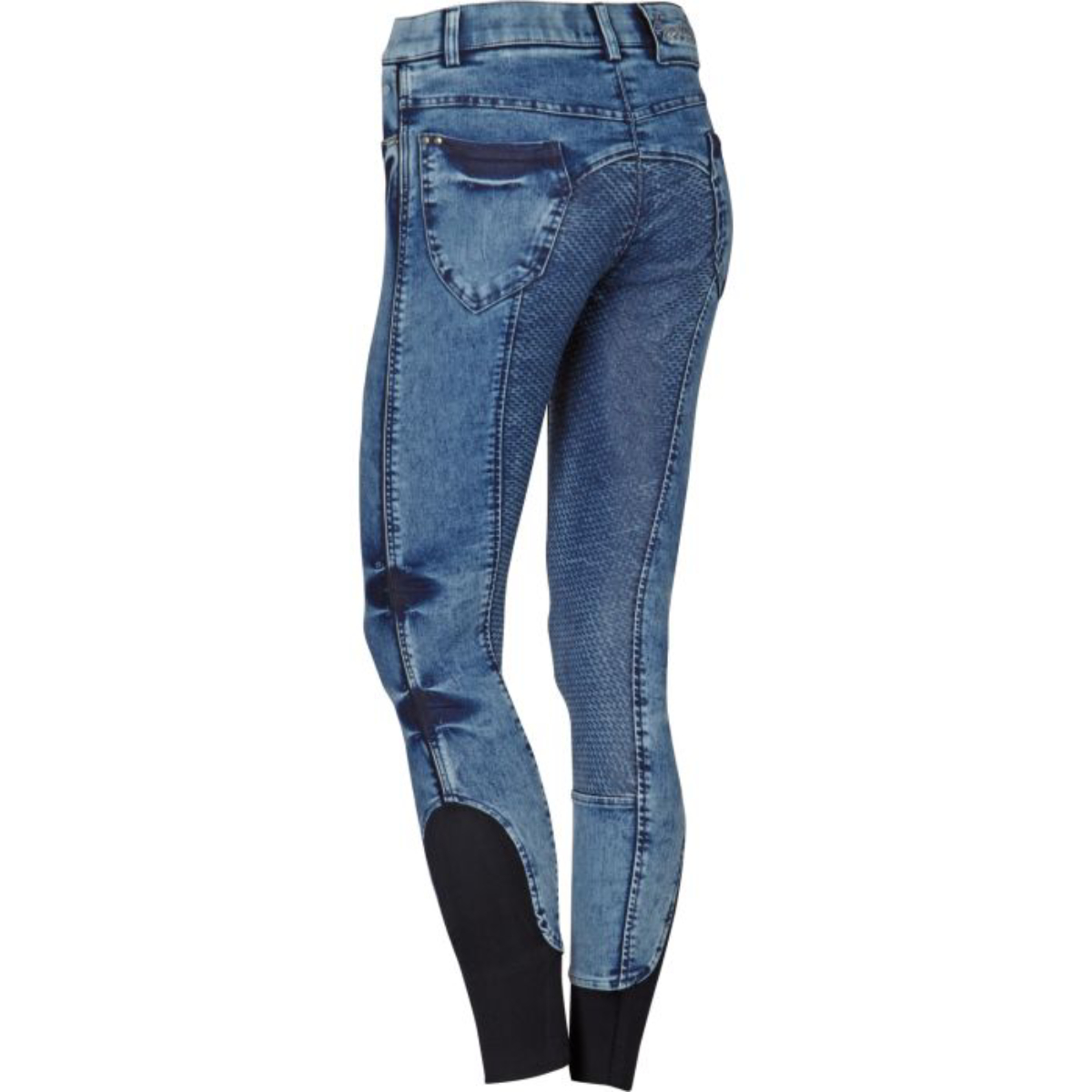 Бриджи женские "Denim" для верховой езды с полной силиконовой леей