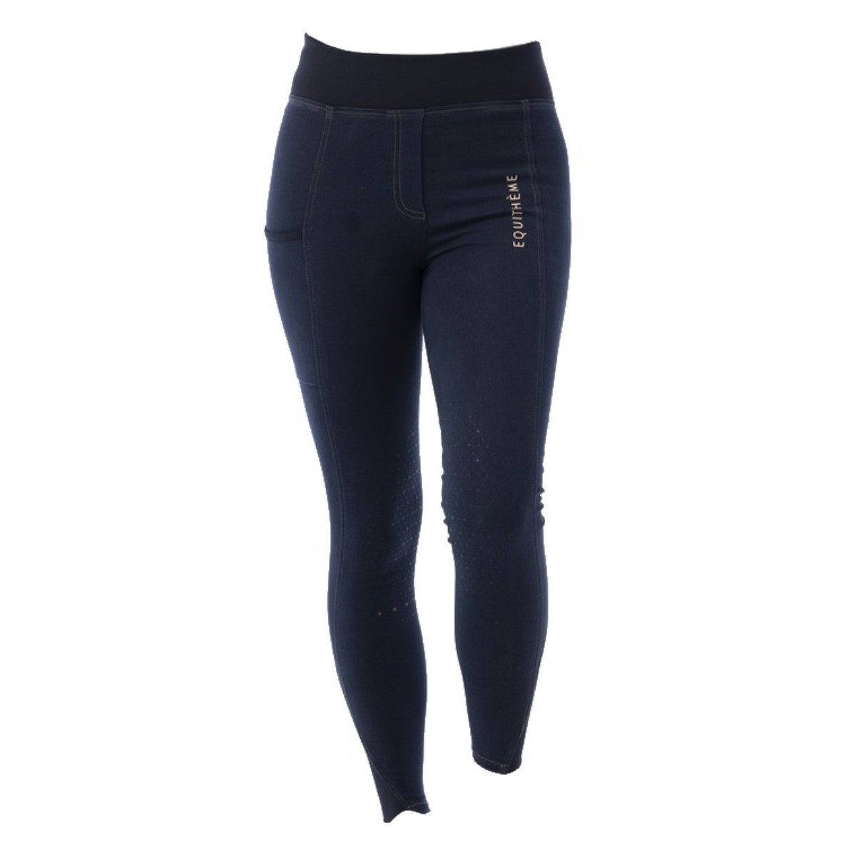 Лосины джинсовые "LOLA" для верховой езды с коленной силиконовой леей Лосины джинсовые "LOLA" для верховой езды с коленной силиконовой леей