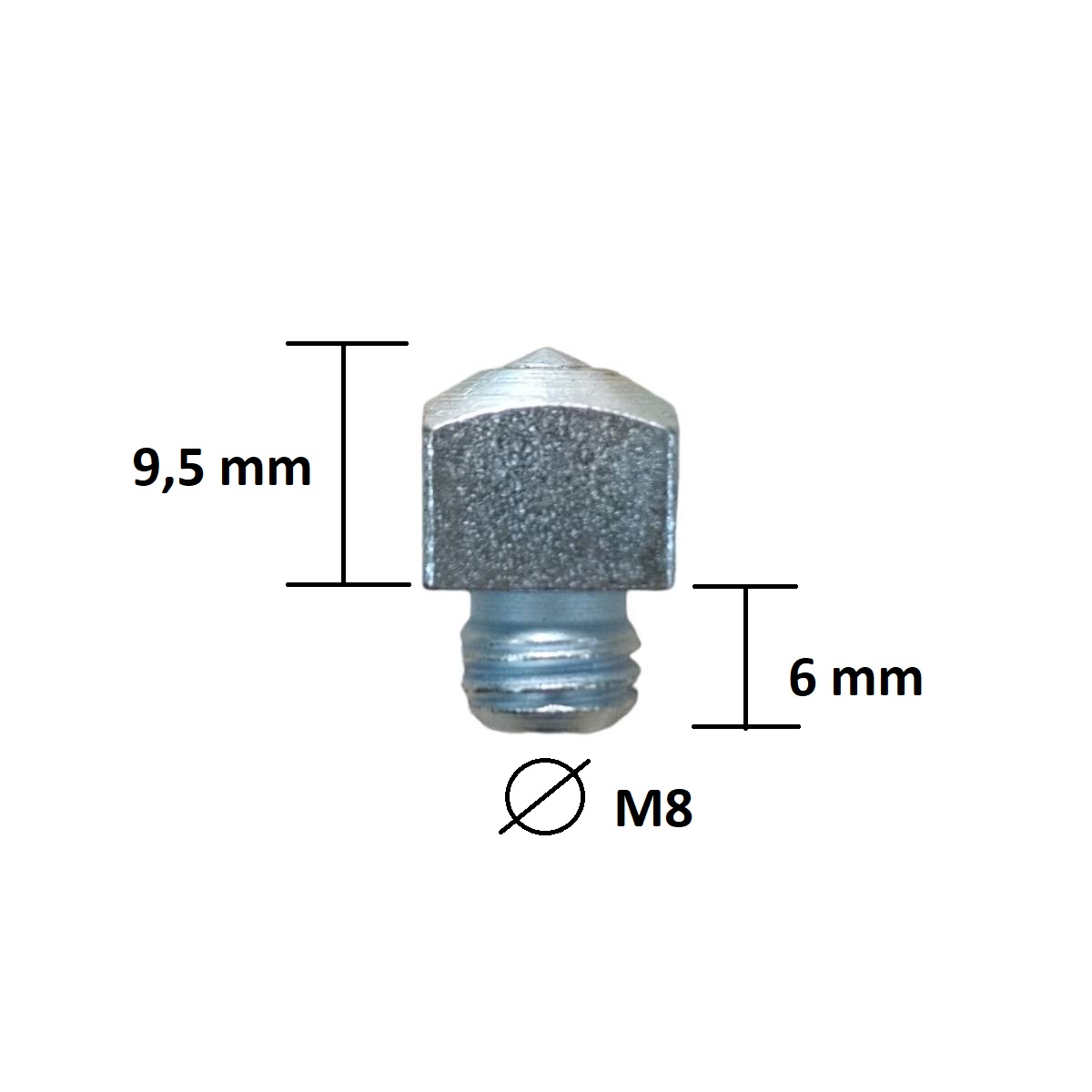 Шипы Mustad ICE 4 Stud для подков М8, шт, 49230
