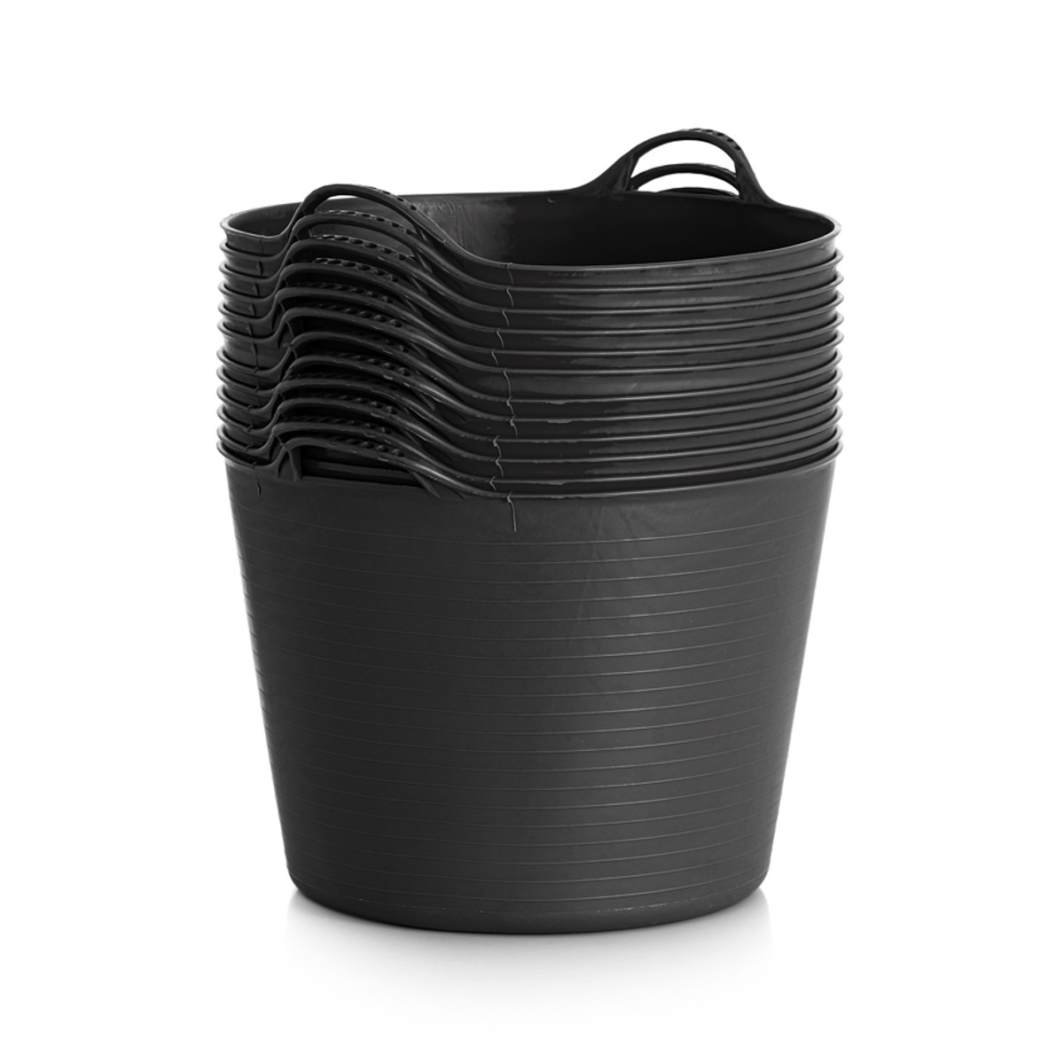 Тазик для лошади "Farmer" с двумя ручками 40 л, резинопластик