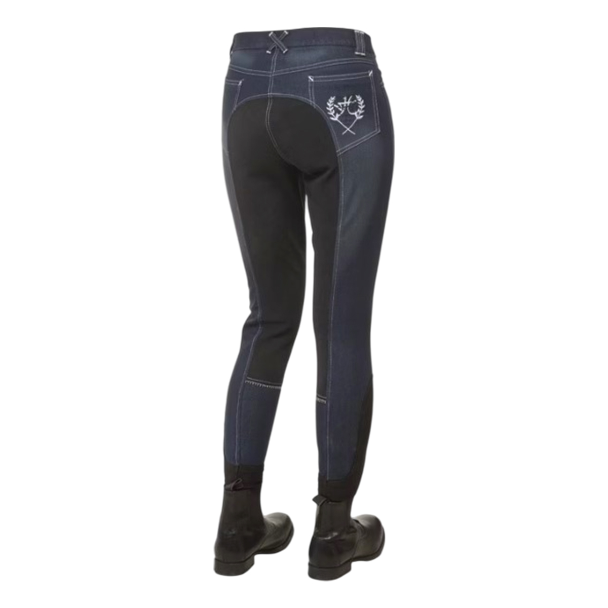 Бриджи женские Denim Horse Comfort для верховой езды с полной силиконовой леей 
