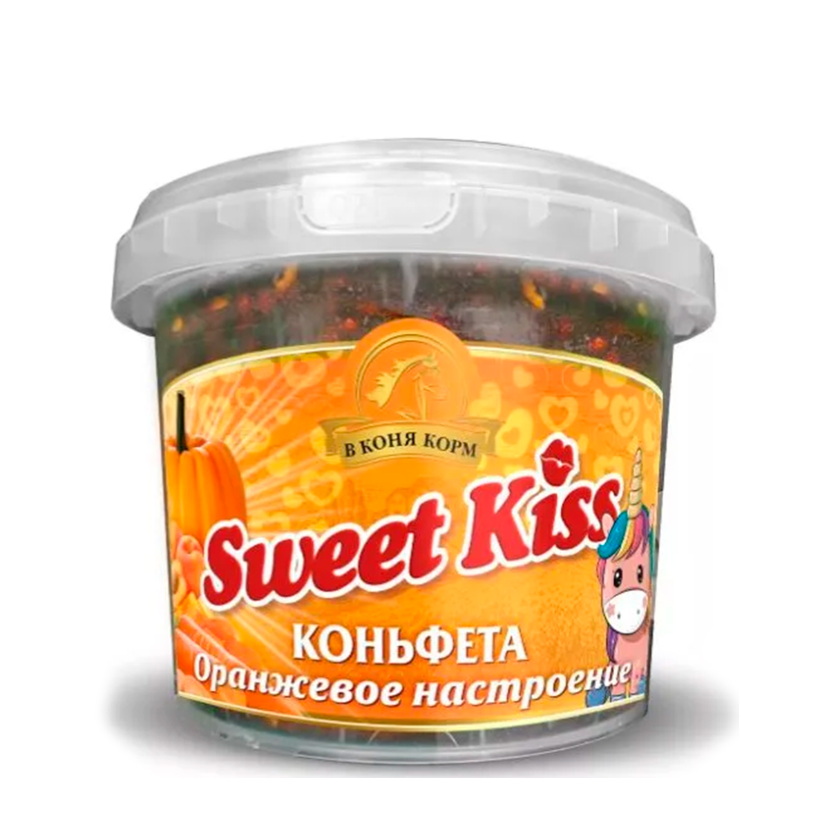 Лакомство для лошади Коньфета Sweet Kiss "Оранжевое наслаждение" 1 кг. Лакомство для лошади Коньфета Sweet Kiss "Оранжевое наслаждение" 1 кг.