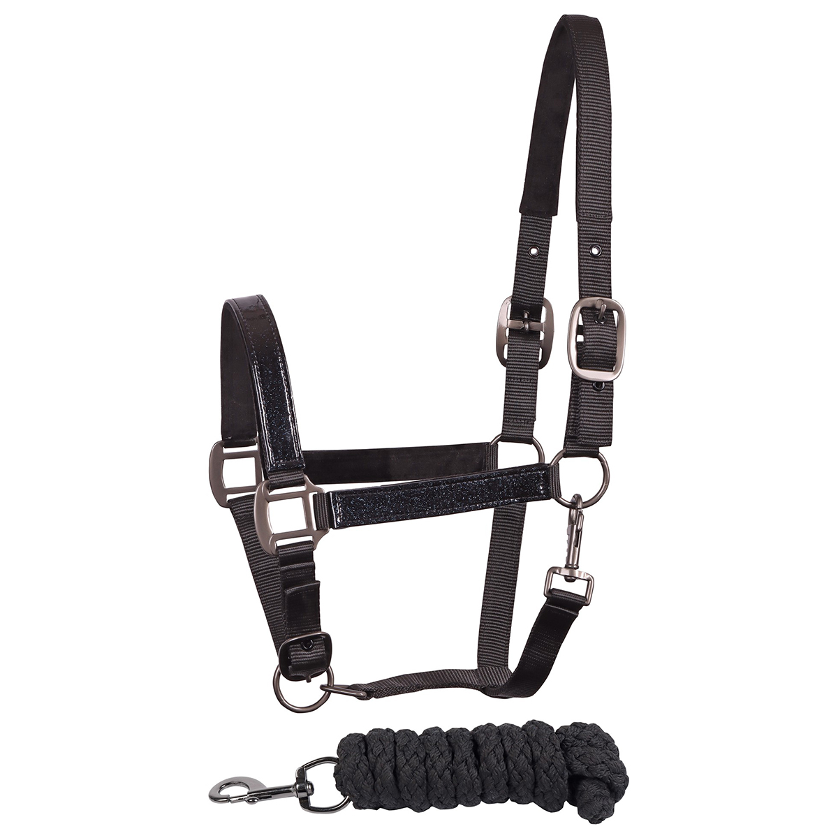 Комплект (недоуздок+чумбур) Harry's Horse "Metallic II" Комплект (недоуздок+чумбур) Harry's Horse "Metallic II"