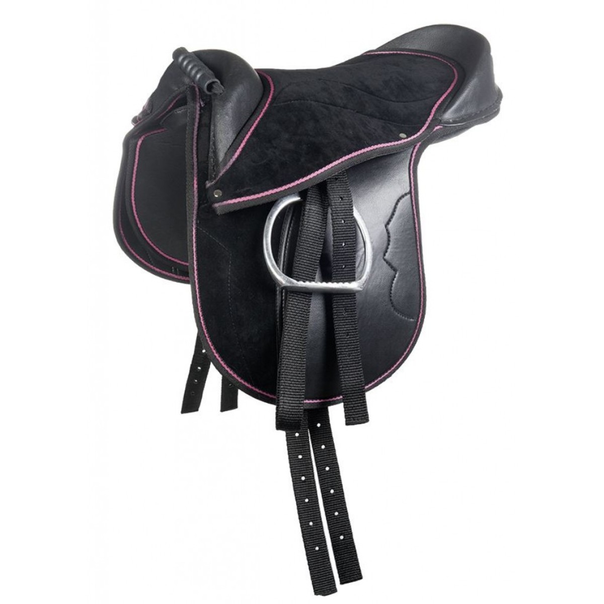 Седло для пони синтетическое в сборе "Funny Horses" (путлища, стремена, подпруга) Седло для пони синтетическое в сборе "Funny Horses" (путлища, стремена, подпруга)